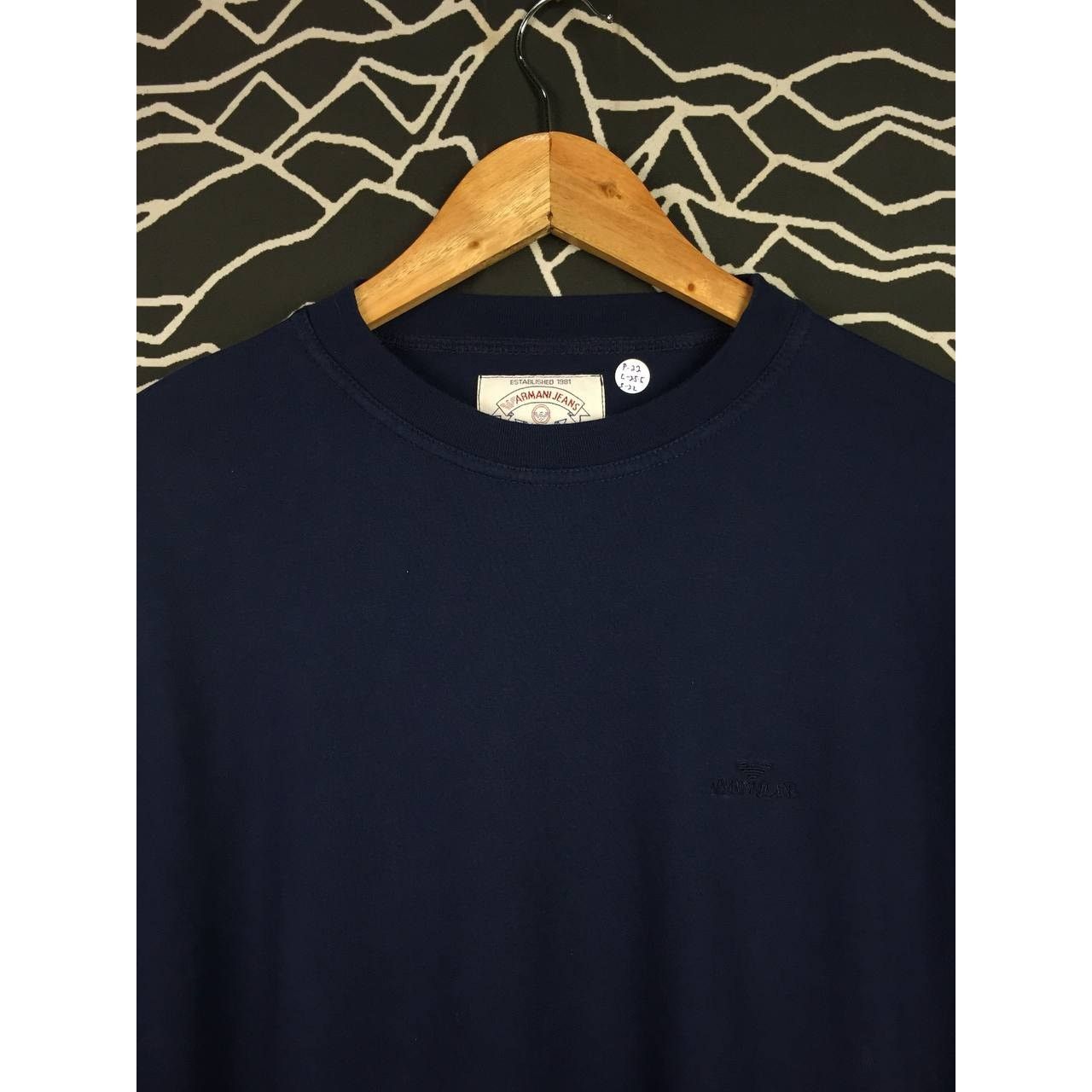 Armani × Giorgio Armani × Vintage Vtg Giorgio Armani Jeans Made In Italy Longsleeve Tee Size US S / EU 44-46 / 1 - 3 Thumbnail