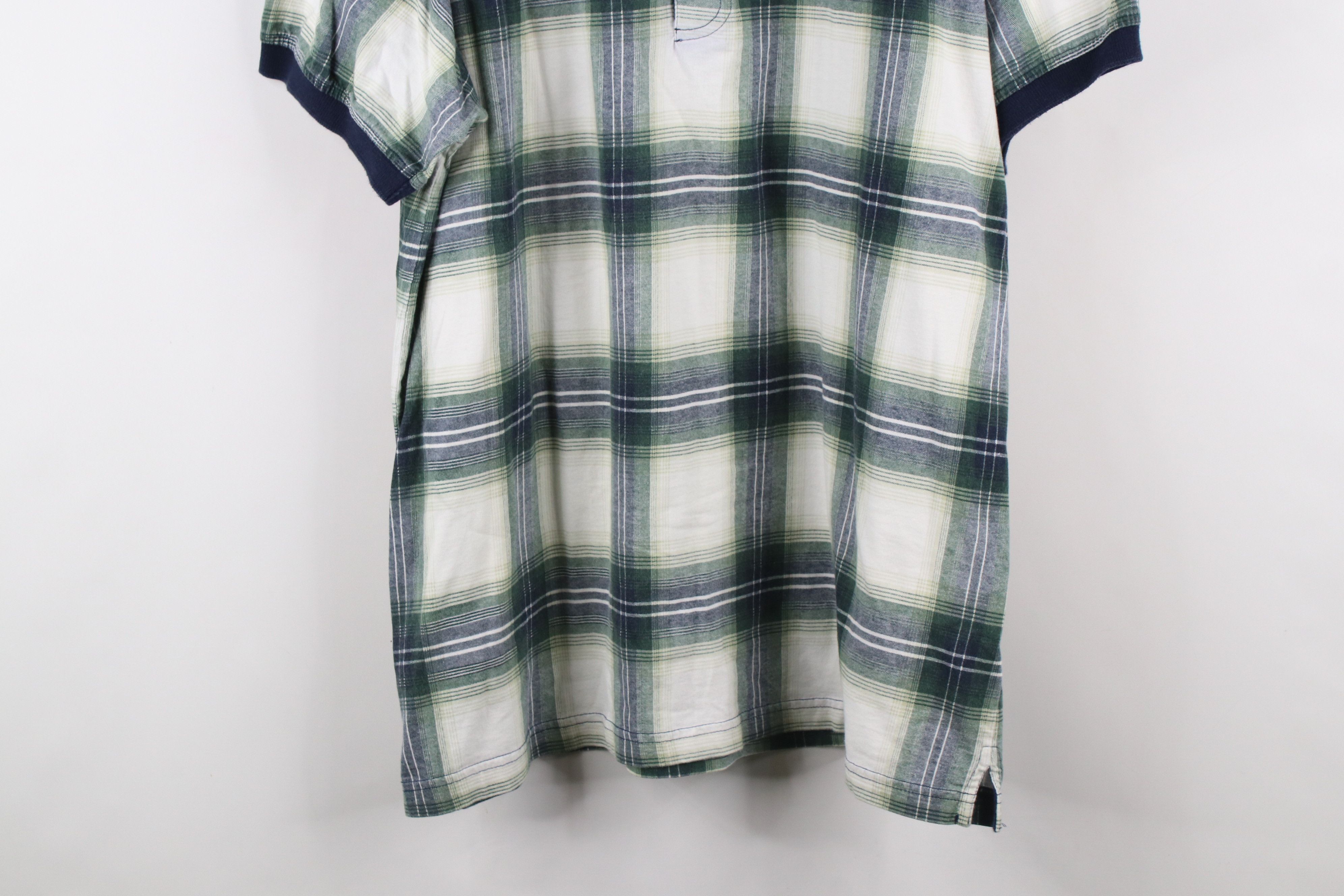 Vintage Vintage 90s Streetwear Fit Short Sleeve Polo Shirt Plaid Size US XL / EU 56 / 4 - 3 Thumbnail