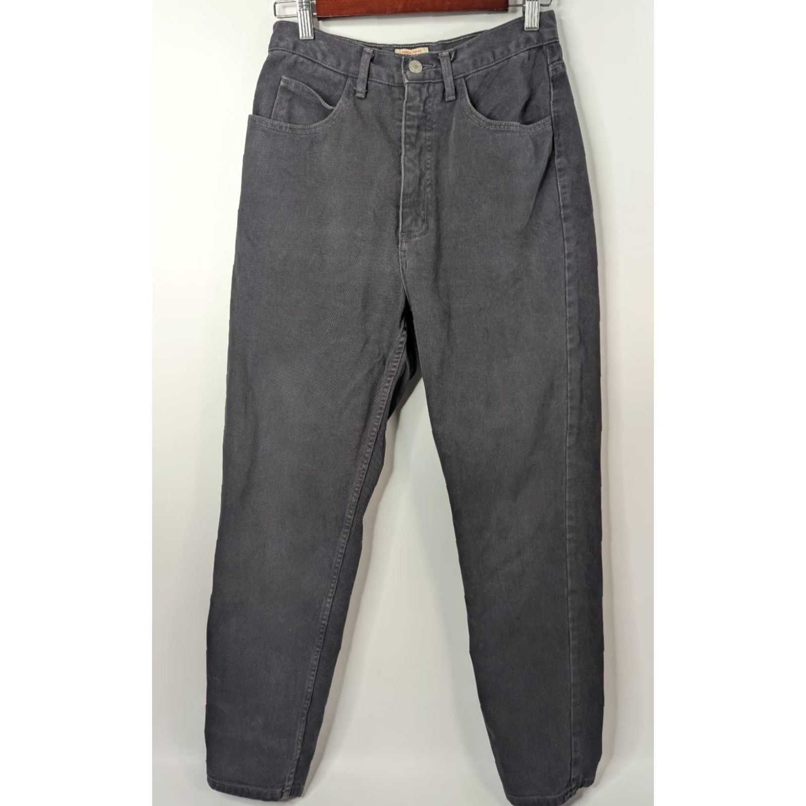 Guess VINTAGE GUESS Black Faded Grey Jeans Straight Leg Y2K Size 30 Retro Pants USA Size 30" / US 8 / IT 44 - 3 Thumbnail