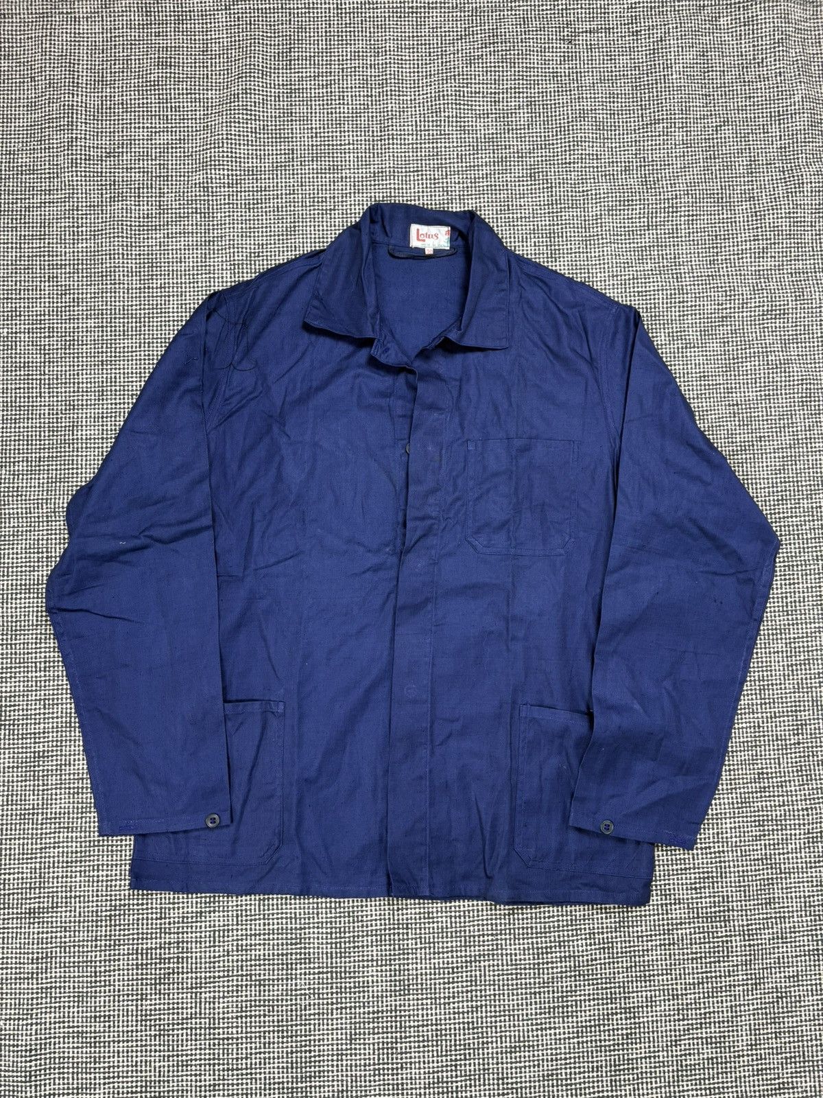 Vintage vintage French chore coat work jacket three pockets Size US M / EU 48-50 / 2 - 1 Thumbnail