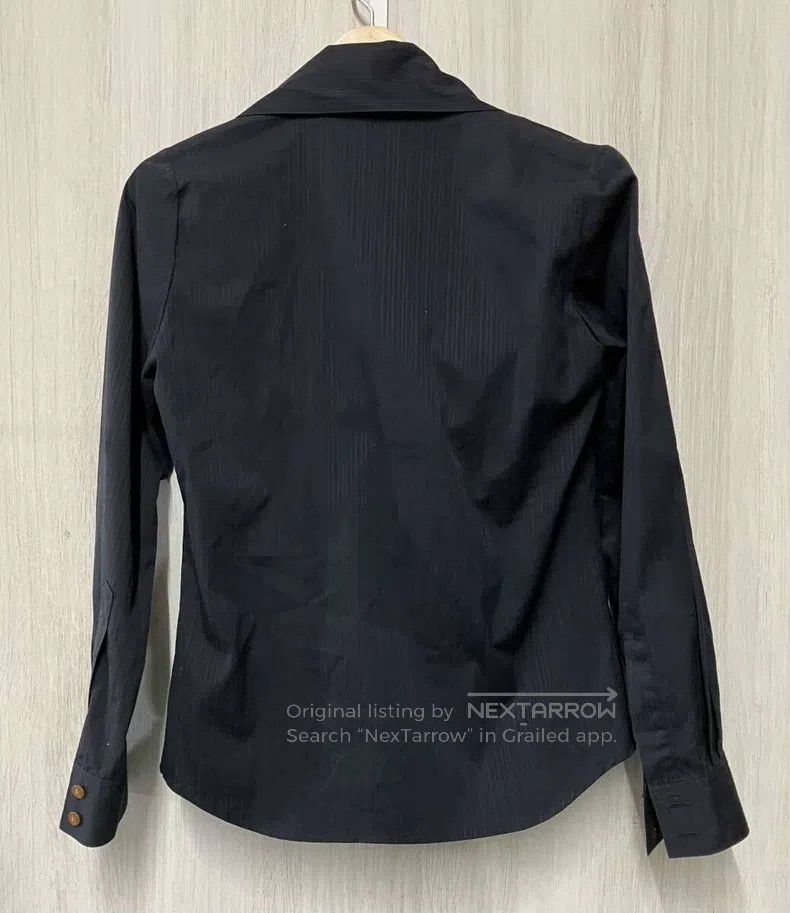 Vivienne Westwood vivienne westwood Large Bow Black Striped Pattern Shirt Size M / US 6-8 / IT 42-44 - 2 Thumbnail