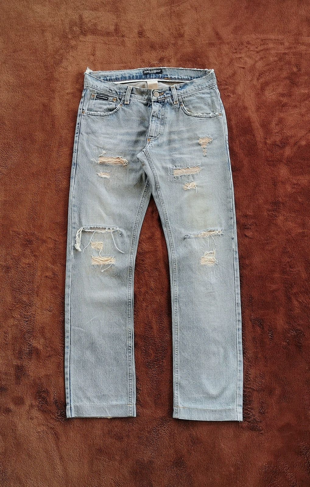 Dolce & Gabbana D&G Distressed Ripped Jeans
