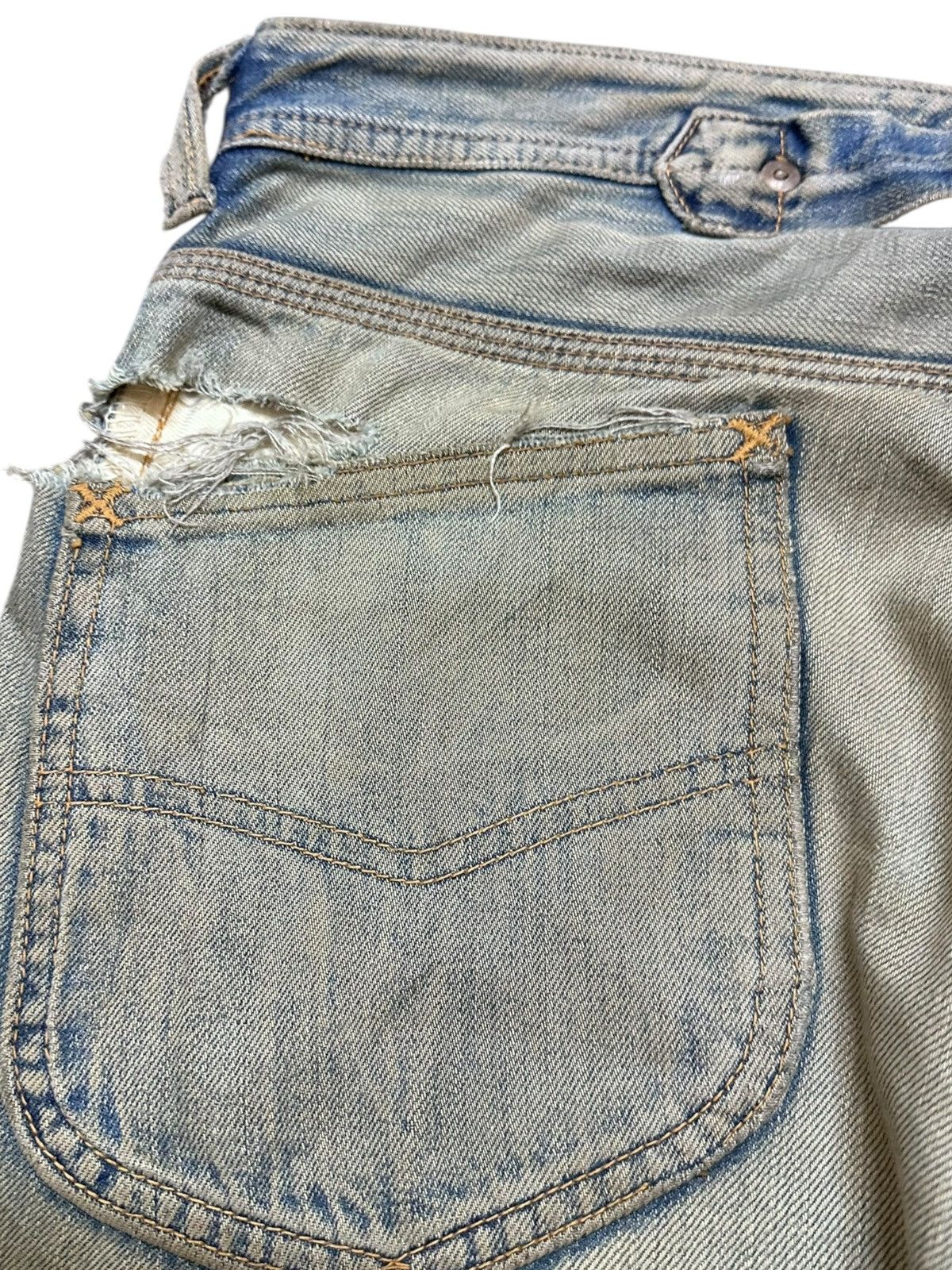 Lee Vintage Lee Union Made Selvedge Mudwash Distressd Denim Size US 32 / EU 48 - 8 Thumbnail