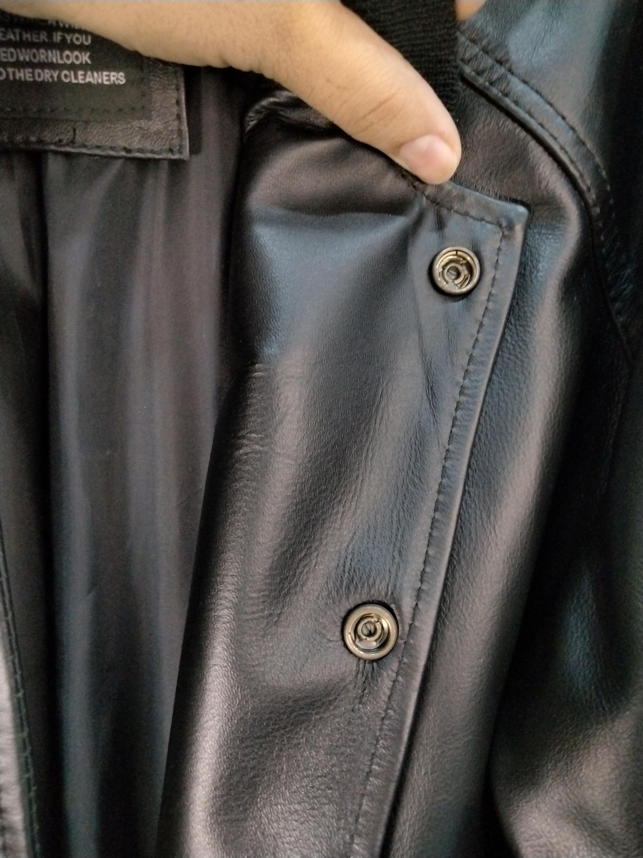 Vintage Wleti Zeus Black Vegan Leather Jacket Size US M / EU 48-50 / 2 - 8 Thumbnail