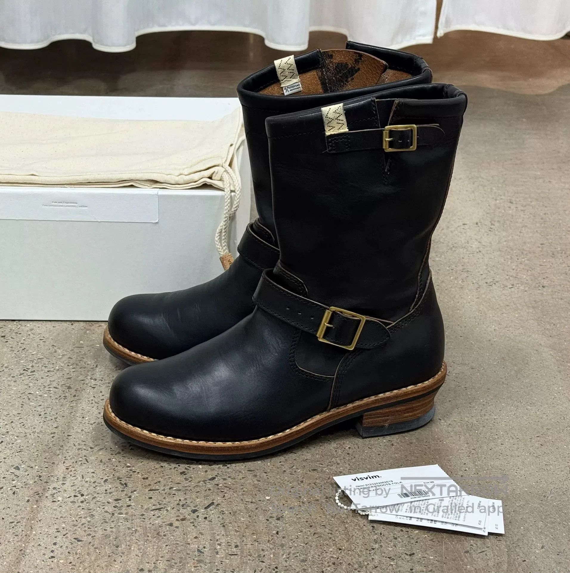 Visvim visvim landers engineer boots in black. Size US 9 / EU 42 - 1 Thumbnail