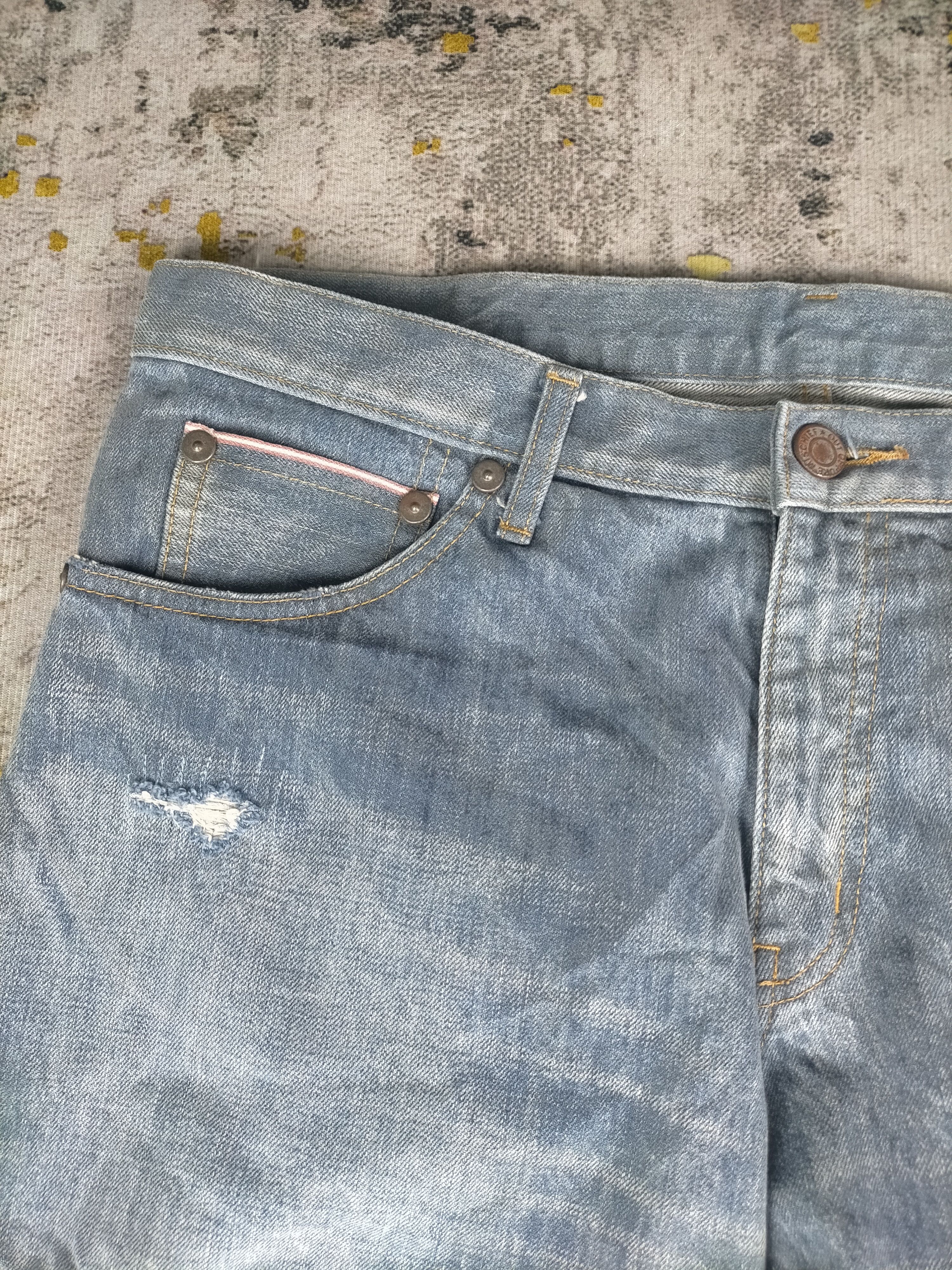 Takeo Kikuchi 🔥 Designer Takeo kikuchi Distressed Selvedge Jeans Size US 35 - 2 Thumbnail