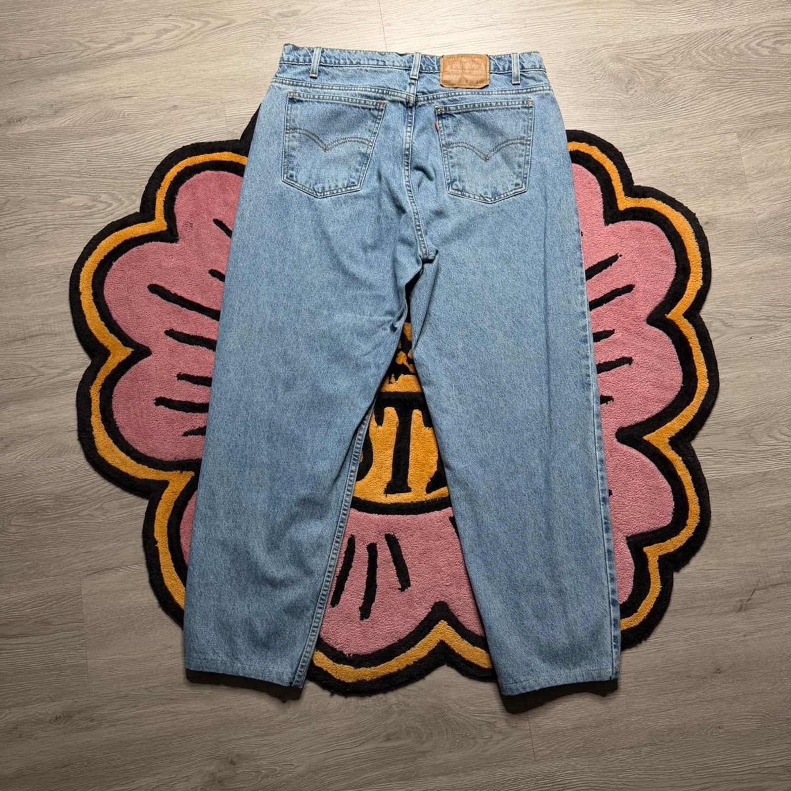 Levi's Vintage 90’s Levi’s 550 Relaxed Fit Tapered Leg Jeans 36x28 Size US 36 / EU 52 - 7 Thumbnail