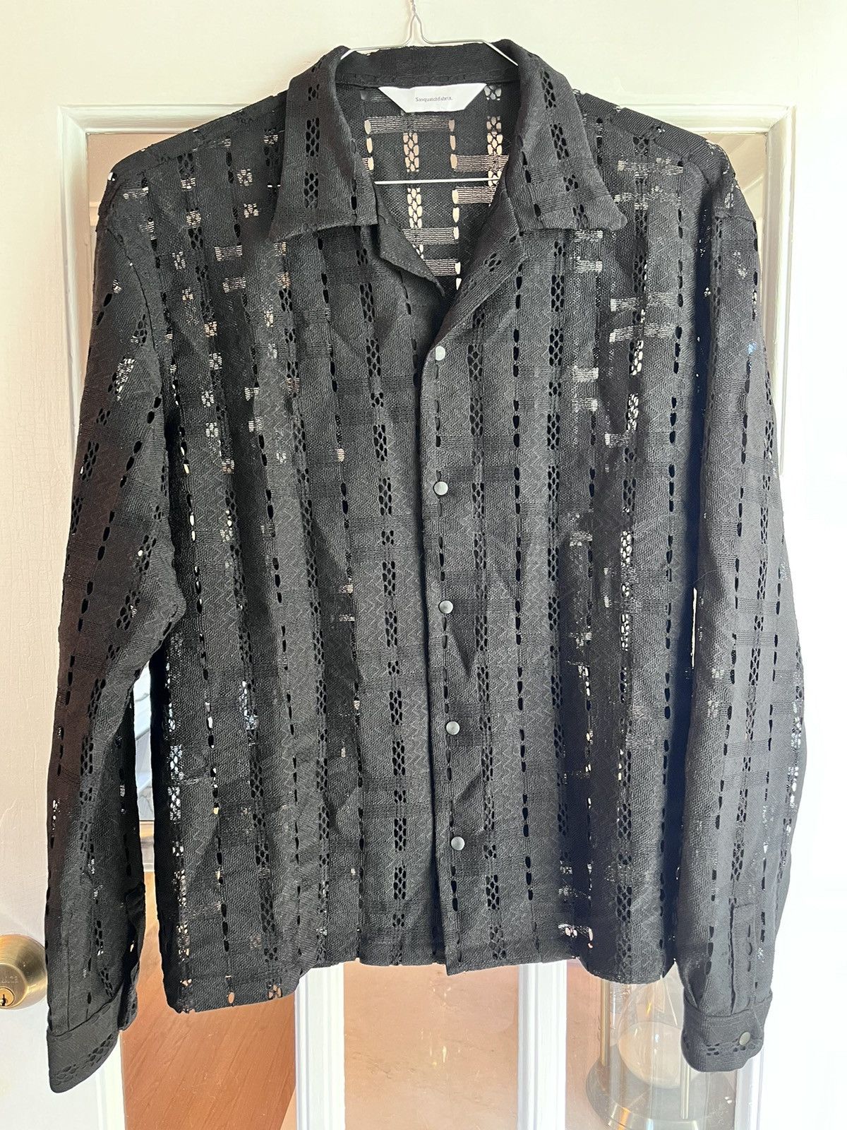 Sasquatchfabrix Sasquatchfabrix Cube lace shirt | Grailed