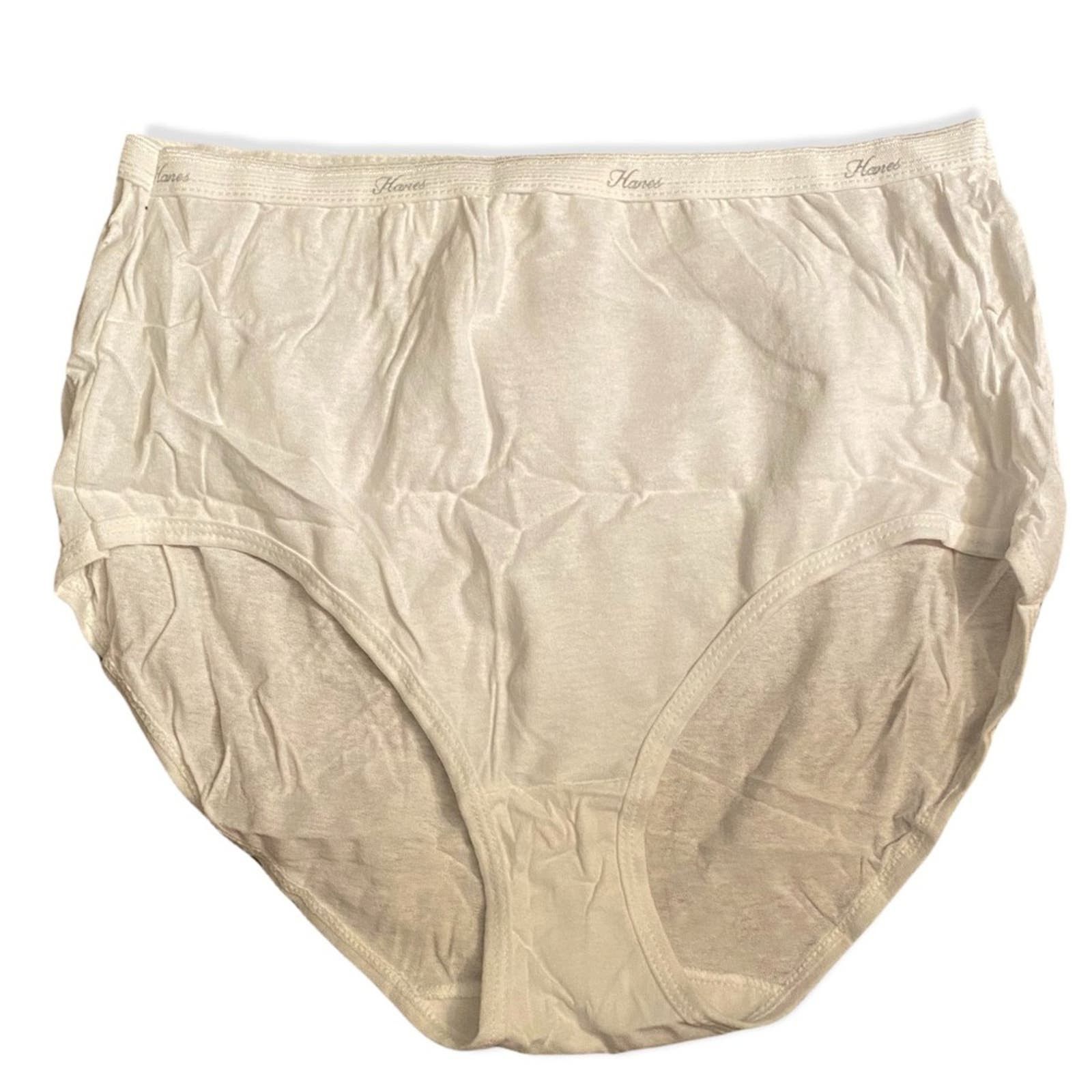 Hanes Hanes White 8 Pairs Cotton Underwear Size Large NEW