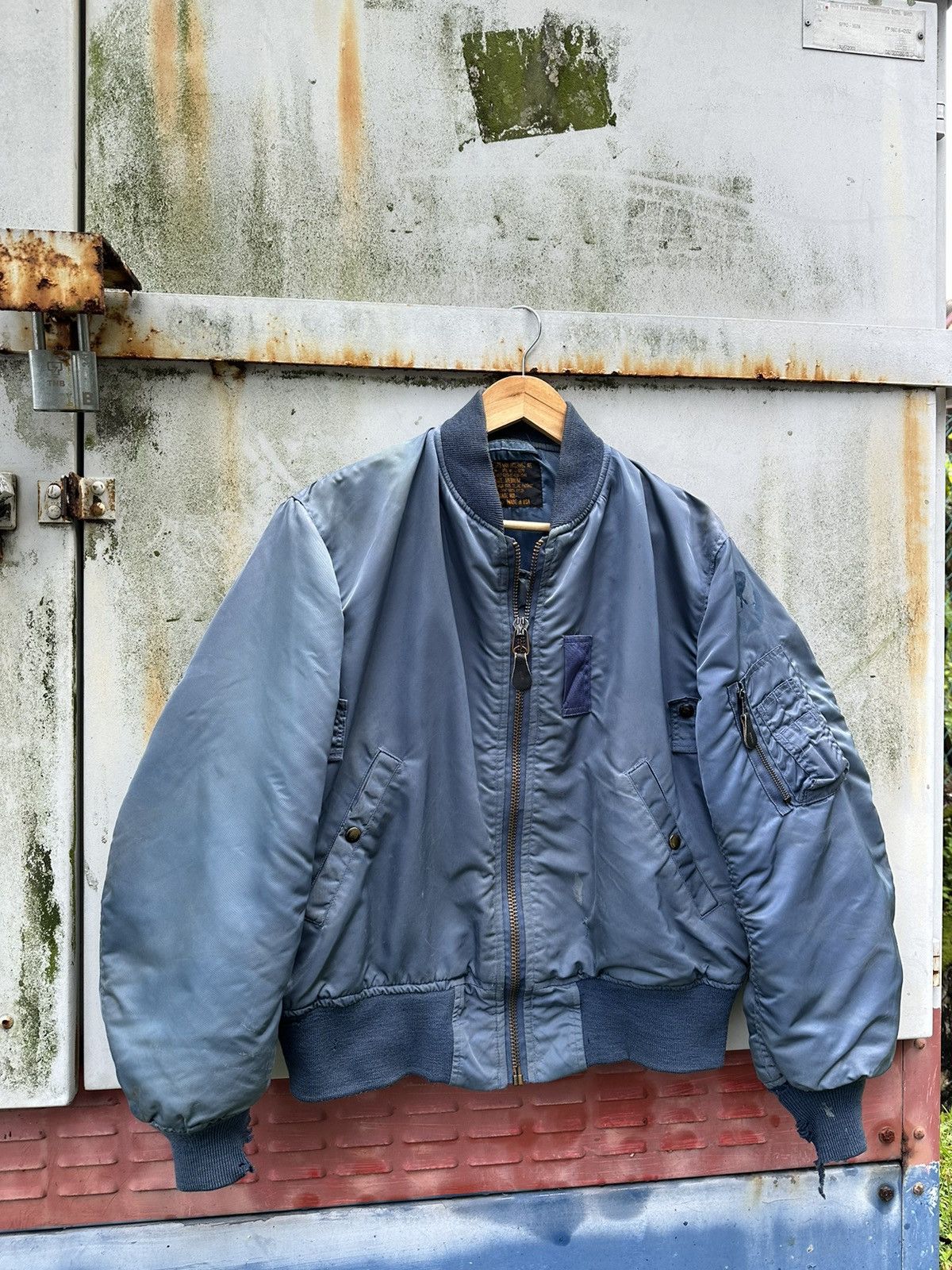 Vintage 🪖Vintage THRASHED MFG USAF Bomber Jacket Size US M / EU 48-50 / 2 - 3 Thumbnail