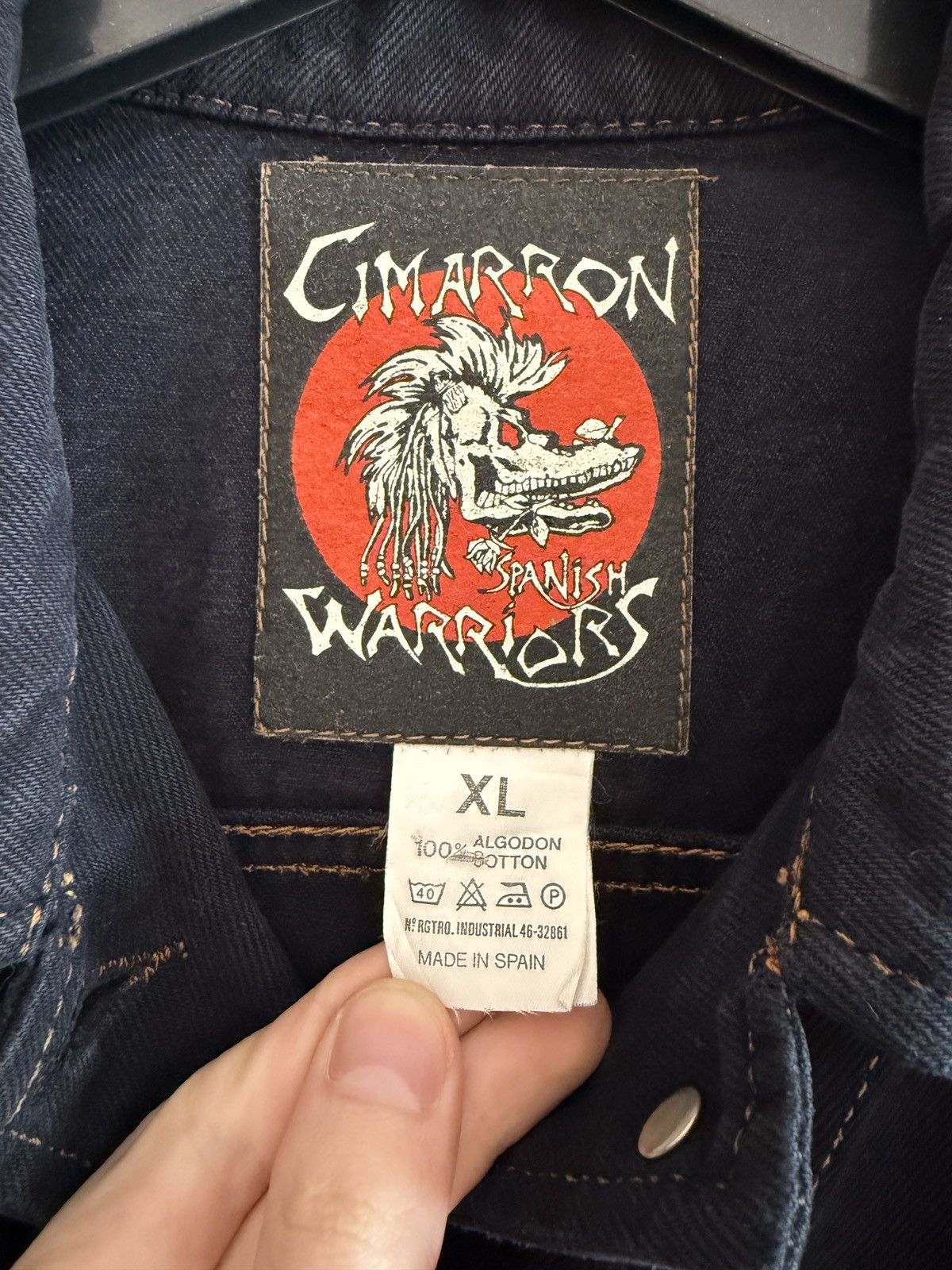 Other Vintage Cimarron Spanish Warriors Denim Jacket Women Cropped Size XL / US 12-14 / IT 48-50 - 13 Thumbnail
