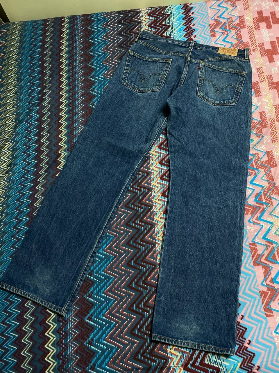 Levi's × Vintage Vintage CRAZY Faded Levi's 501 Denim Jeans Size US 36 / EU 52 - 14 Thumbnail
