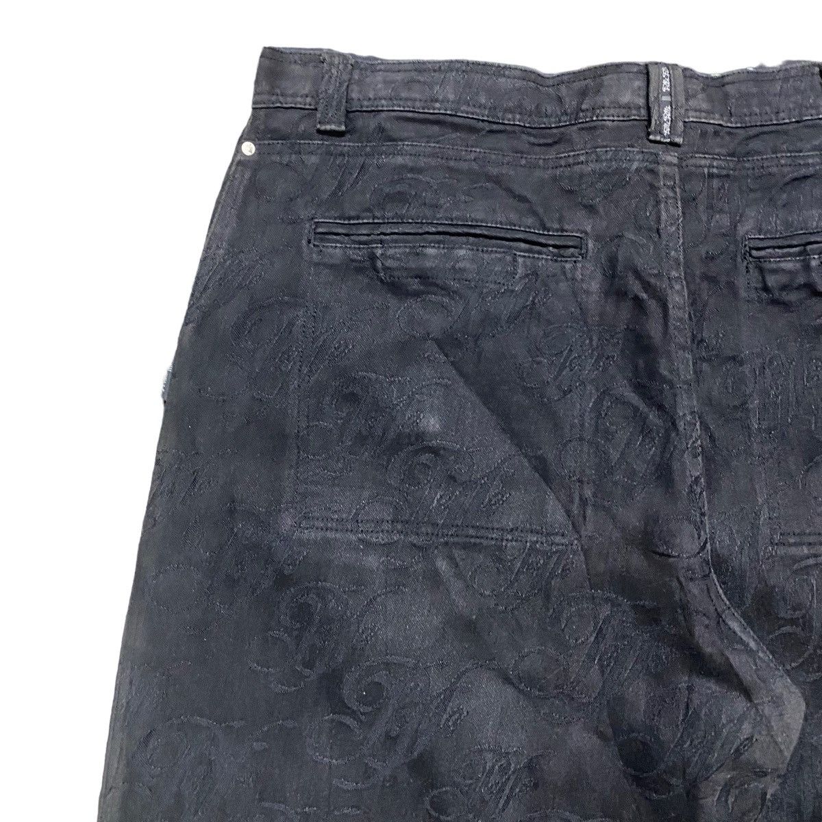 Marc Buchanan Vintage Pelle Pelle Monogram Denim Baggy Pants Size US 44 / EU 60 - 10 Thumbnail
