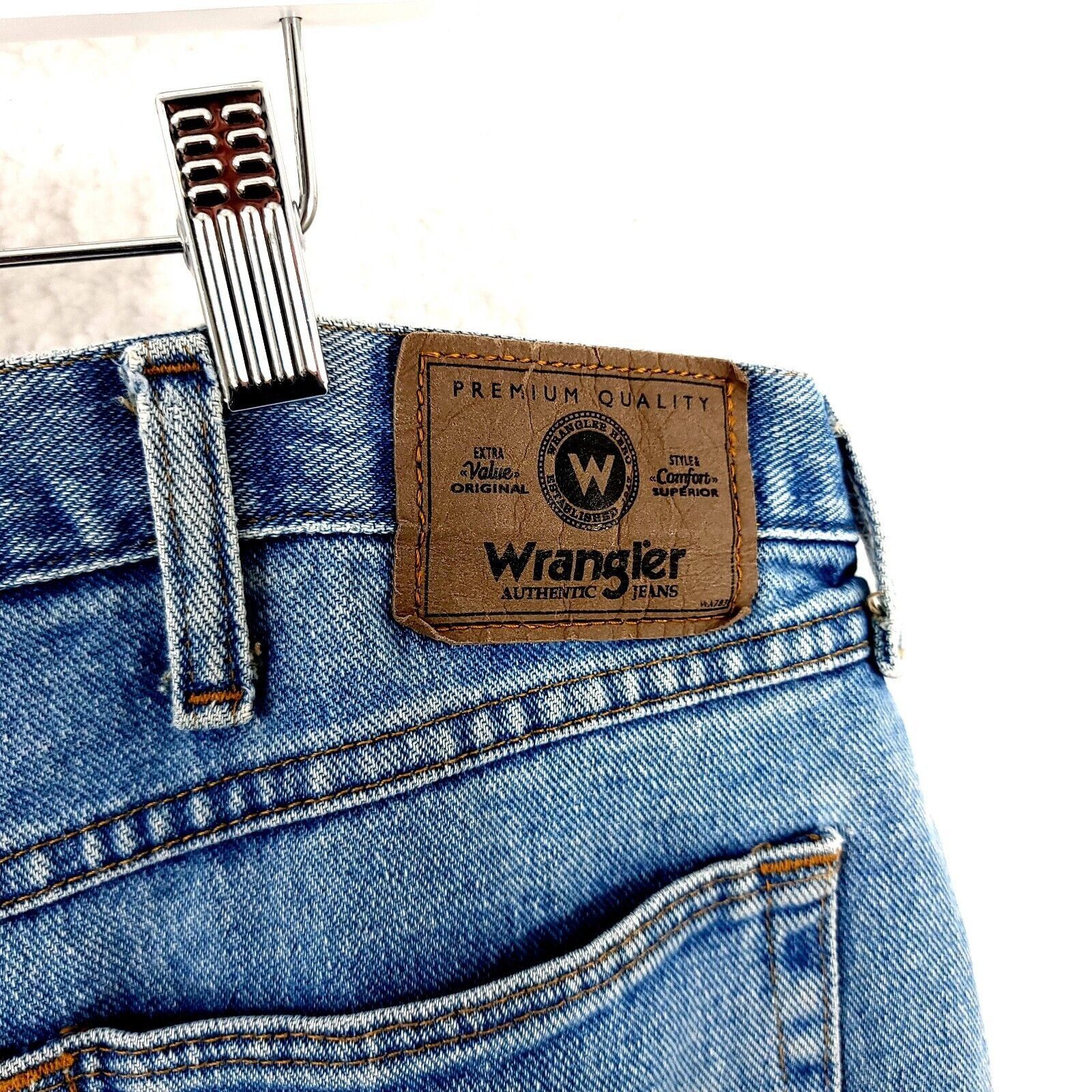 Wrangler Wrangler Light Blue Comfort Stone Wash Jeans Denim Cotton Hi Size US 40 / EU 56 - 3 Thumbnail