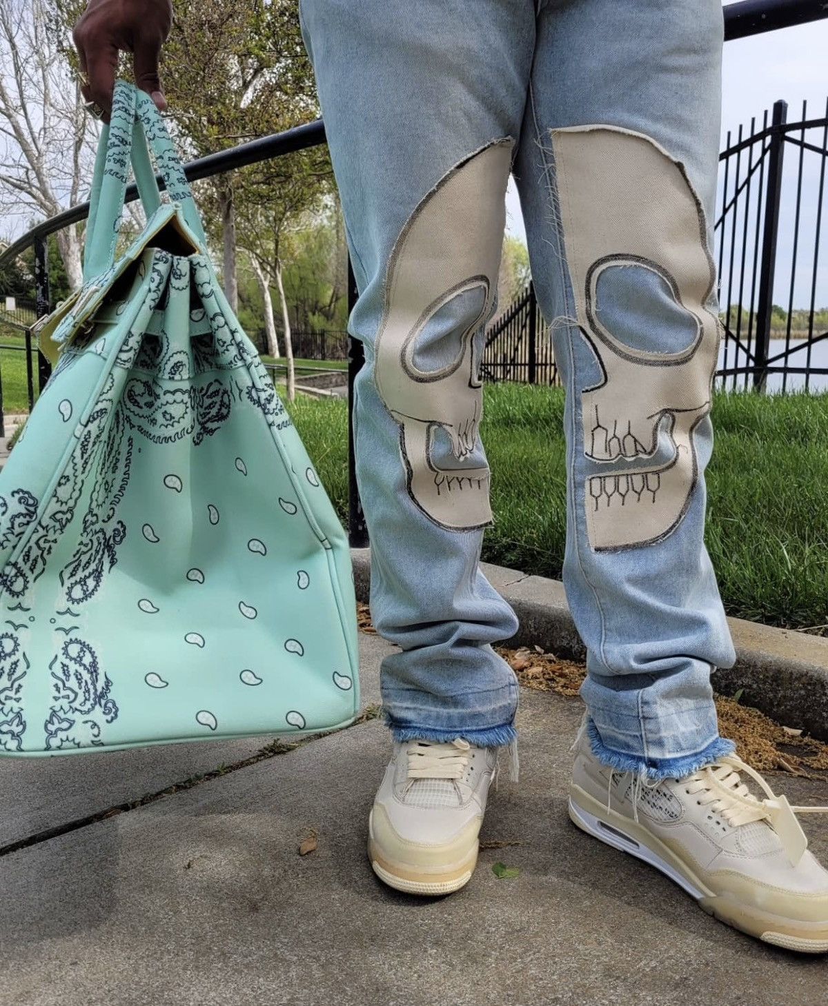 MNML D181 Denim - Blue/White Skull Size US 38 / EU 54 - 8 Thumbnail