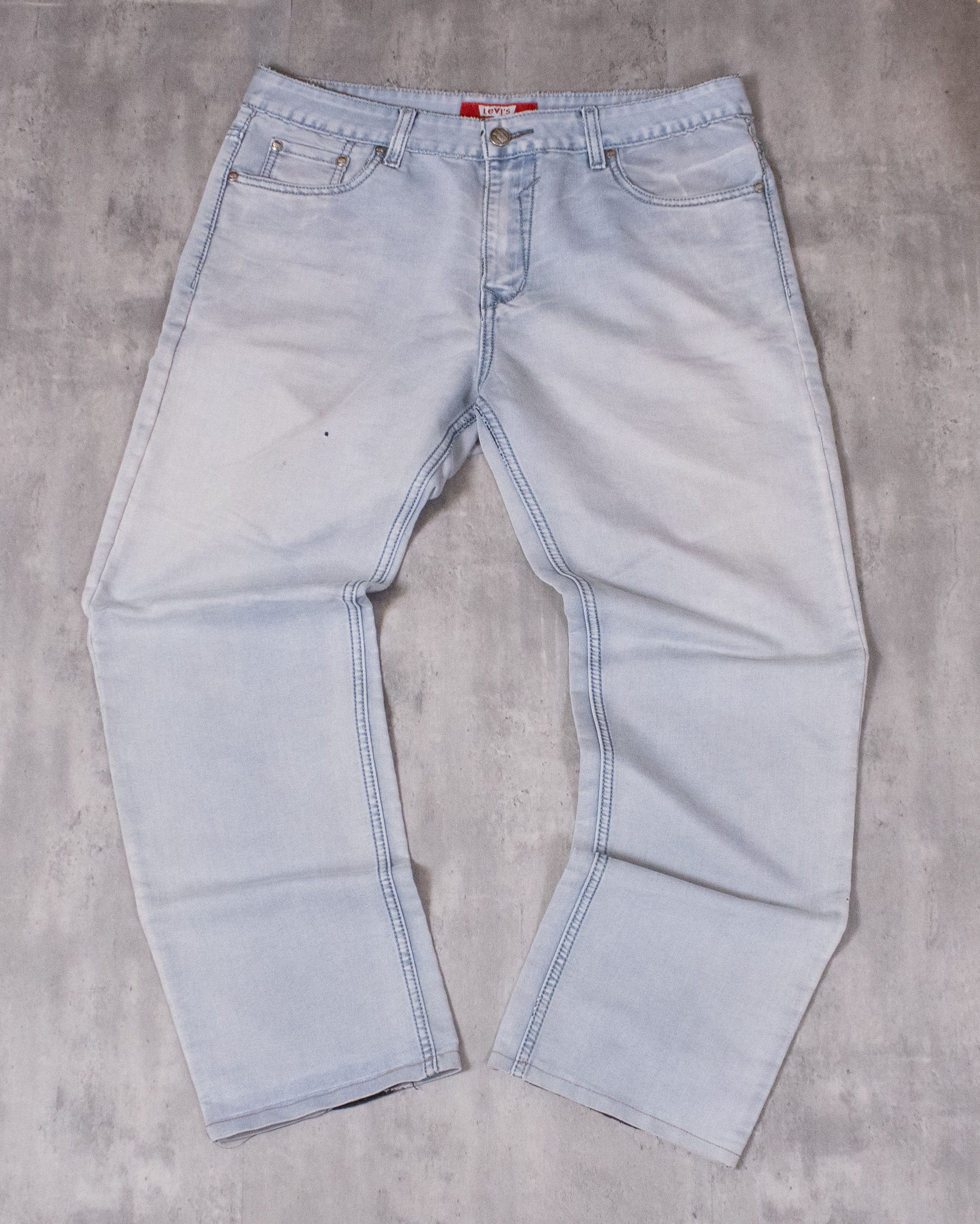 Levi's Vintage Clothing × Vintage Y2K 2000's Levis 514 Lightwash Baggy Fit Wide Denim Pant's Size US 37 - 3 Thumbnail