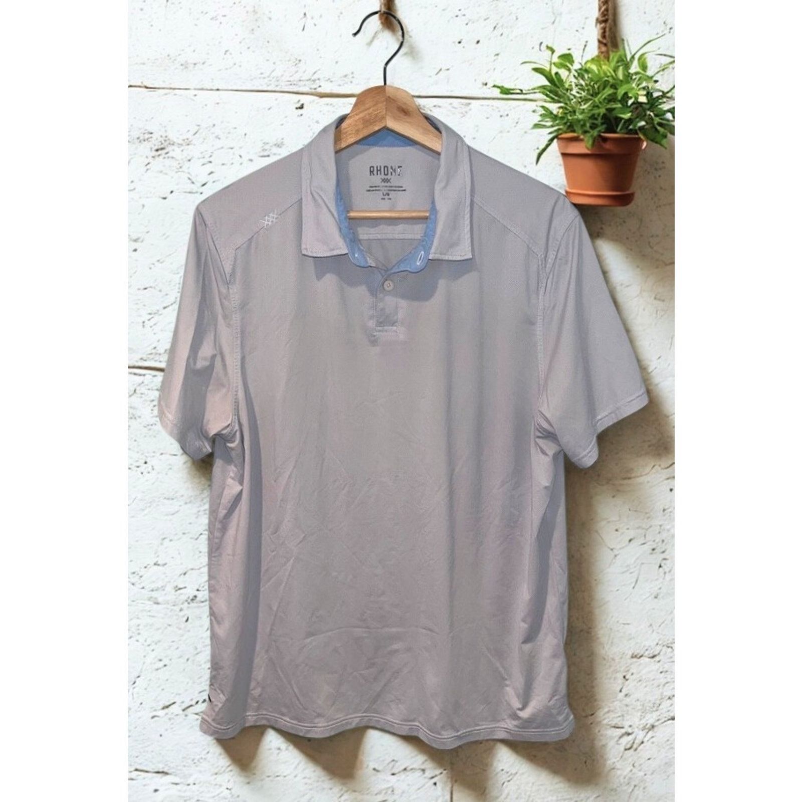Rhone Rhone Delta Pique Polo Baby Blue Men’s Large EUC Performance Size US L / EU 52-54 / 3 - 6 Thumbnail