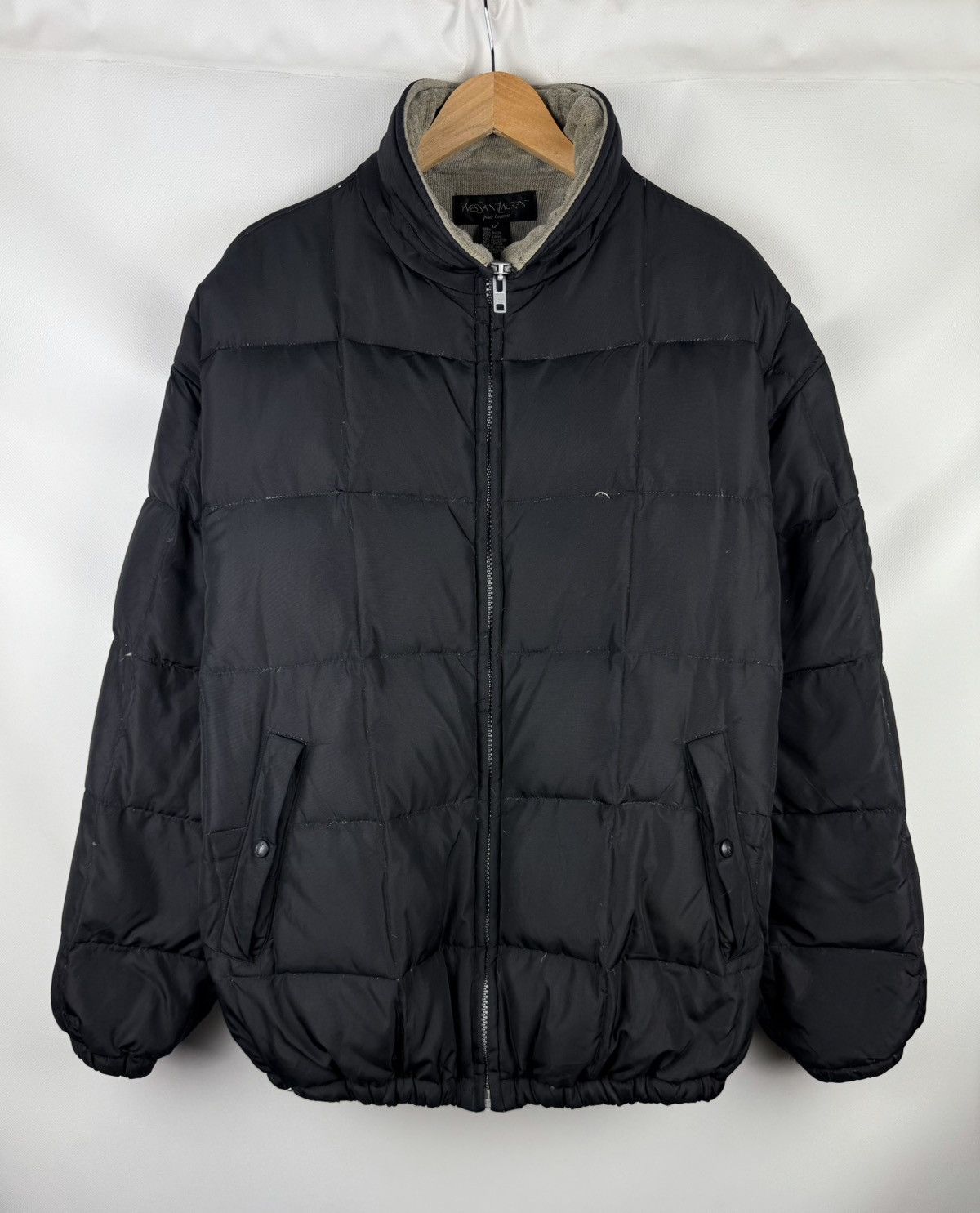 Yves Saint Laurent VTG 90s Yves Saint Laurent YSL Logo Nylon Down Puffer Jacket Size US L / EU 52-54 / 3 - 1 Thumbnail