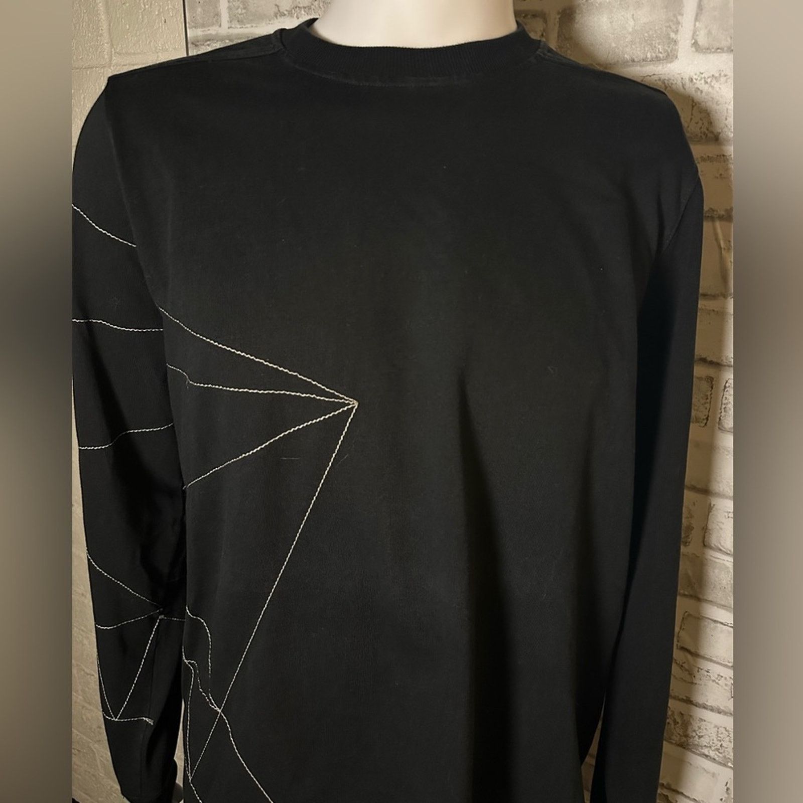 Rick Owens rare Babel SS19 Embroidered Sweatshirt size L Black Cotton Size US L / EU 52-54 / 3 - 12 Thumbnail