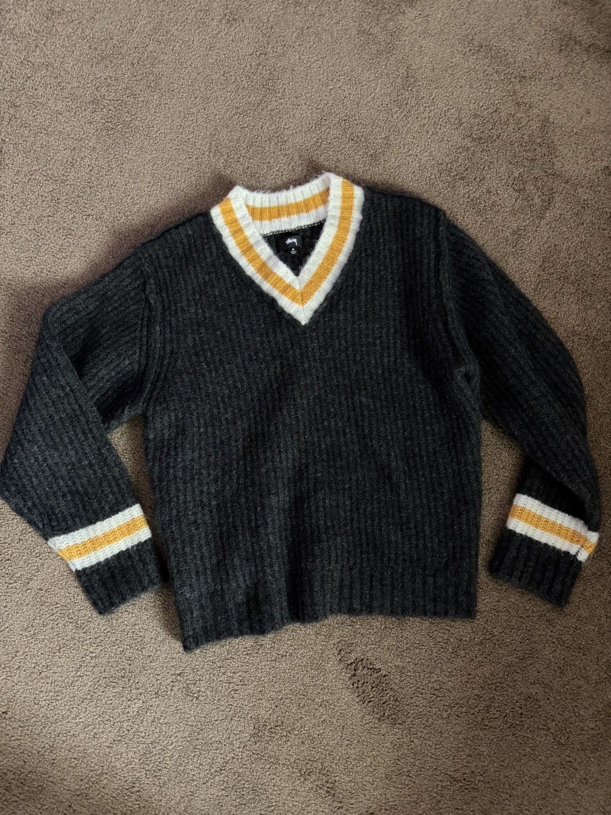 Stussy Stussy Mohair Tennis Sweater Size US M / EU 48-50 / 2 - 1 Thumbnail