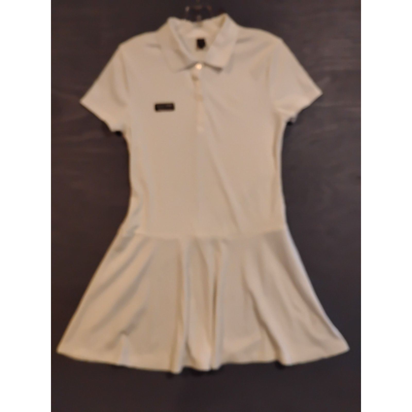 Shein Shein (Large) Women's White Polo Dress Size L / US 10 / IT 46 - 2 Thumbnail
