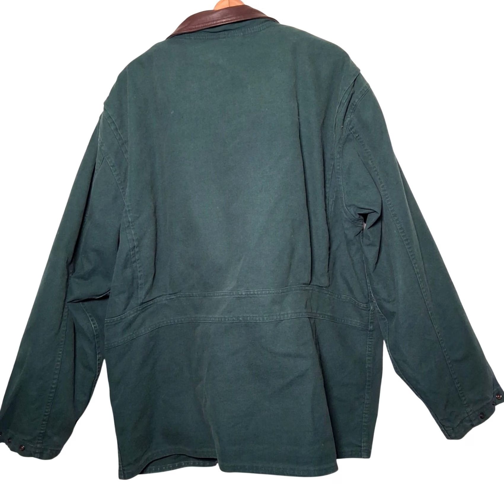 Vintage VINTAGE Woolrich Barn Chore Jacket Men XL Hunter Green Serape Blanket Lined USA Size US XL / EU 56 / 4 - 2 Thumbnail