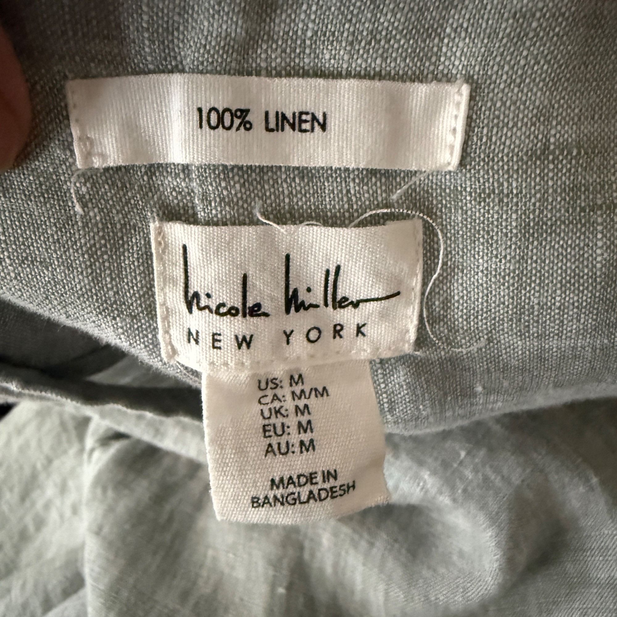 Nicole Miller Nicole Miller 100% Linen Sleeveless V-Neck Tunic Top With Bu Size M / US 6-8 / IT 42-44 - 6 Thumbnail