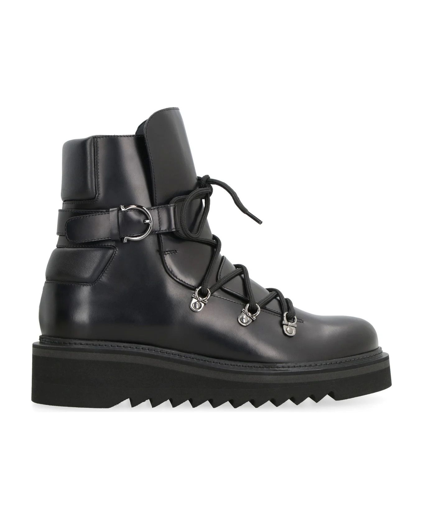 Salvatore Ferragamo o1y0326 Ankle Boots in Black Size US 10 / IT 40 - 1 Thumbnail