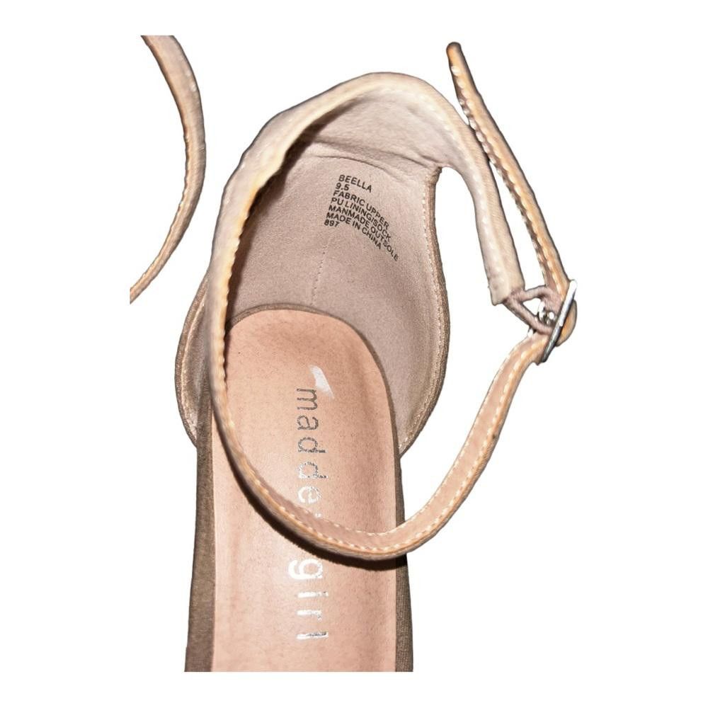 Designer Madden Girl l Beella Tan Block Heels Size 9.5 Size US 9.5 / IT 39.5 - 10 Thumbnail