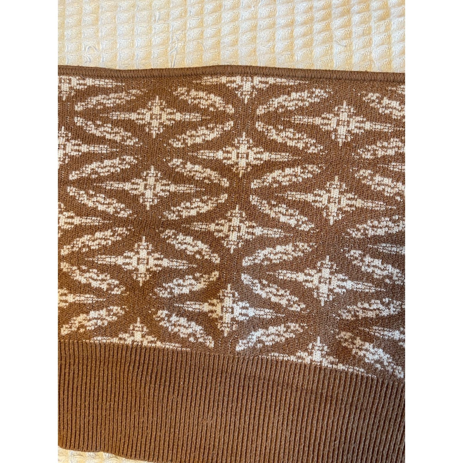 Free People Intimately Free People Boho Brown Print Crop Tube Top Medium Size M / US 6-8 / IT 42-44 - 6 Thumbnail