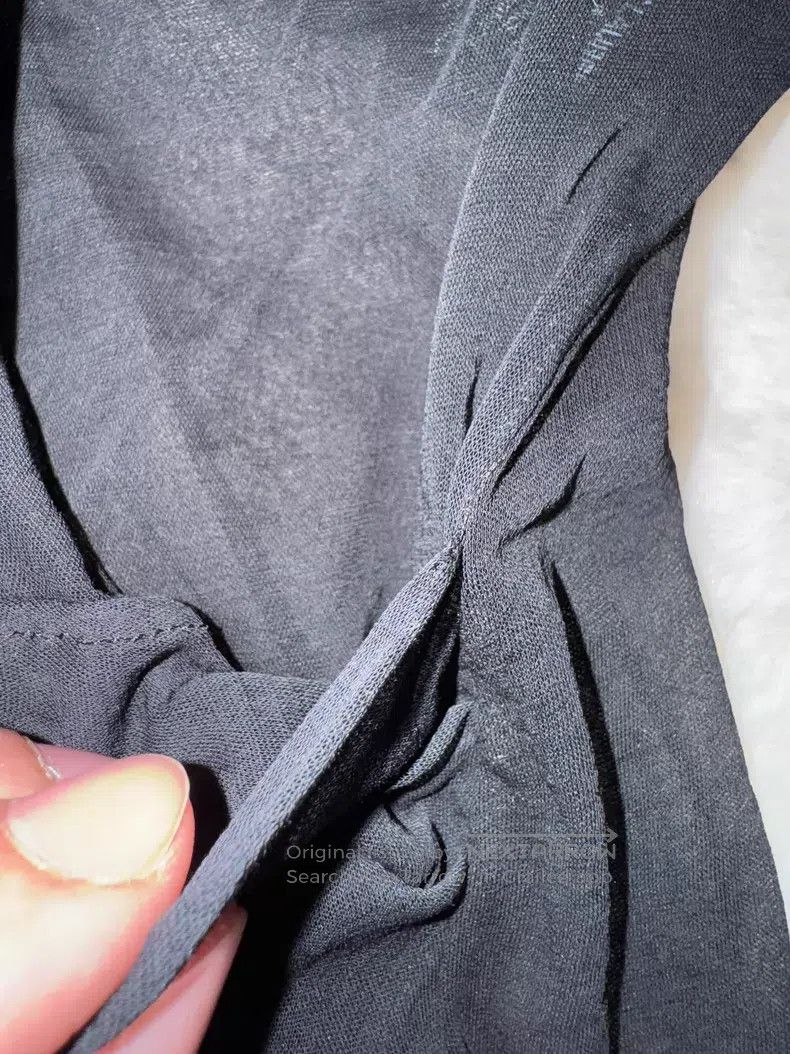 Saint Laurent Paris Saint Laurent Paris Crinkle Deep V Thin Mesh Underwear Shi Size US L / EU 52-54 / 3 - 9 Thumbnail