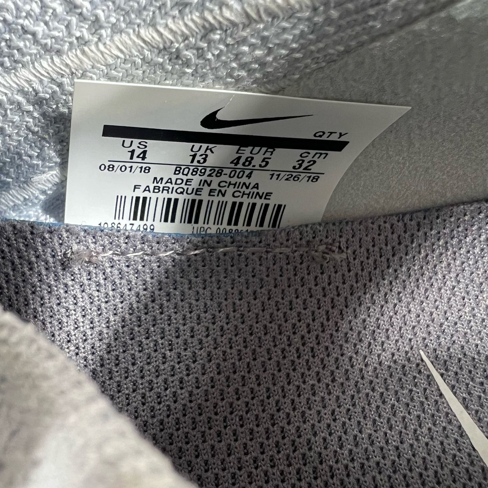 Nike Nike Epic React Flyknit 2 Pure Men's US Size 14 BQ8928-004 Size US 14 / EU 47 - 8 Thumbnail