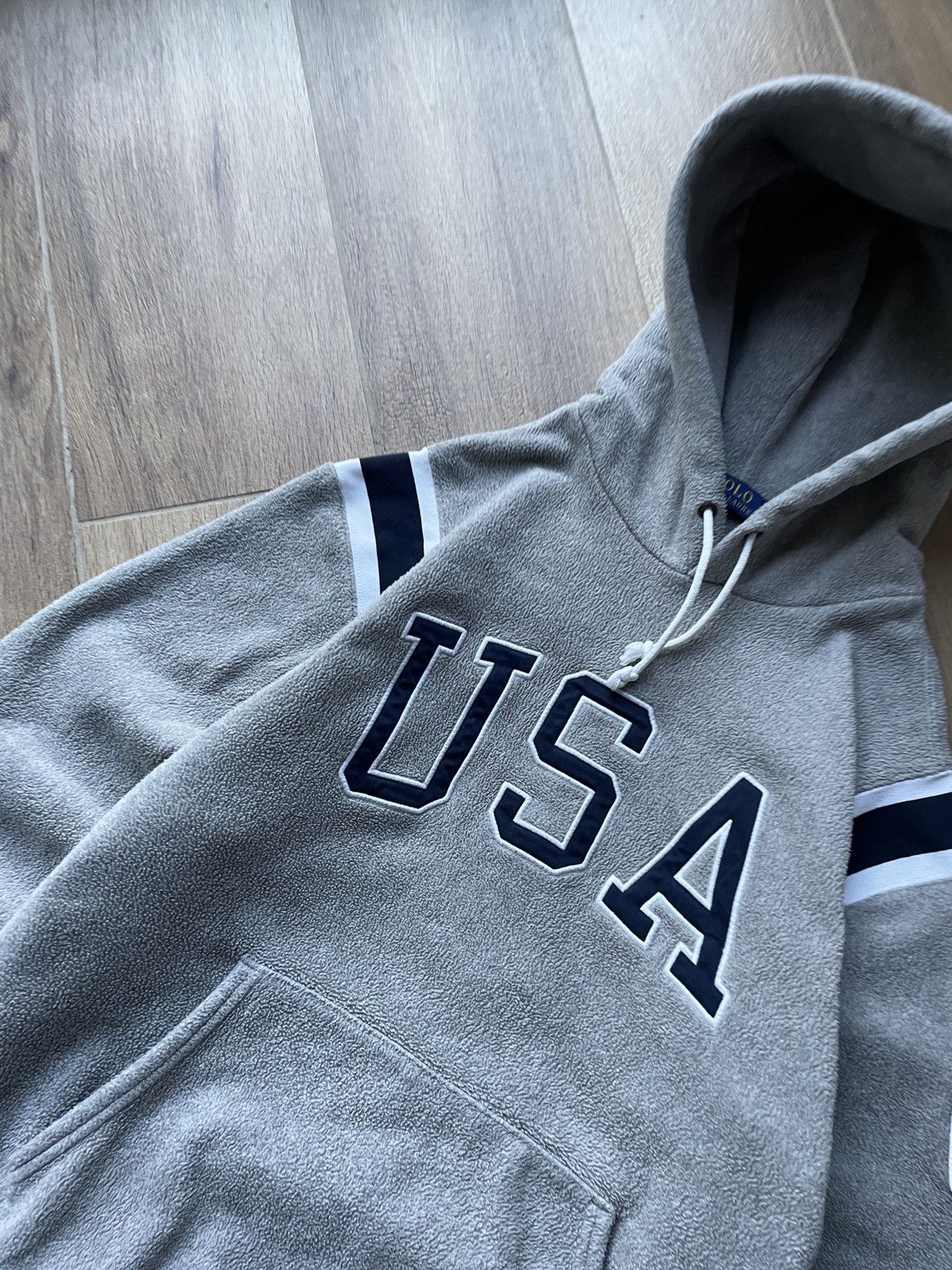 Polo Ralph Lauren Polo Ralph Lauren Vintage Hoodie USA Flag Fleece Japanes Y2K Size US M / EU 48-50 / 2 - 4 Thumbnail