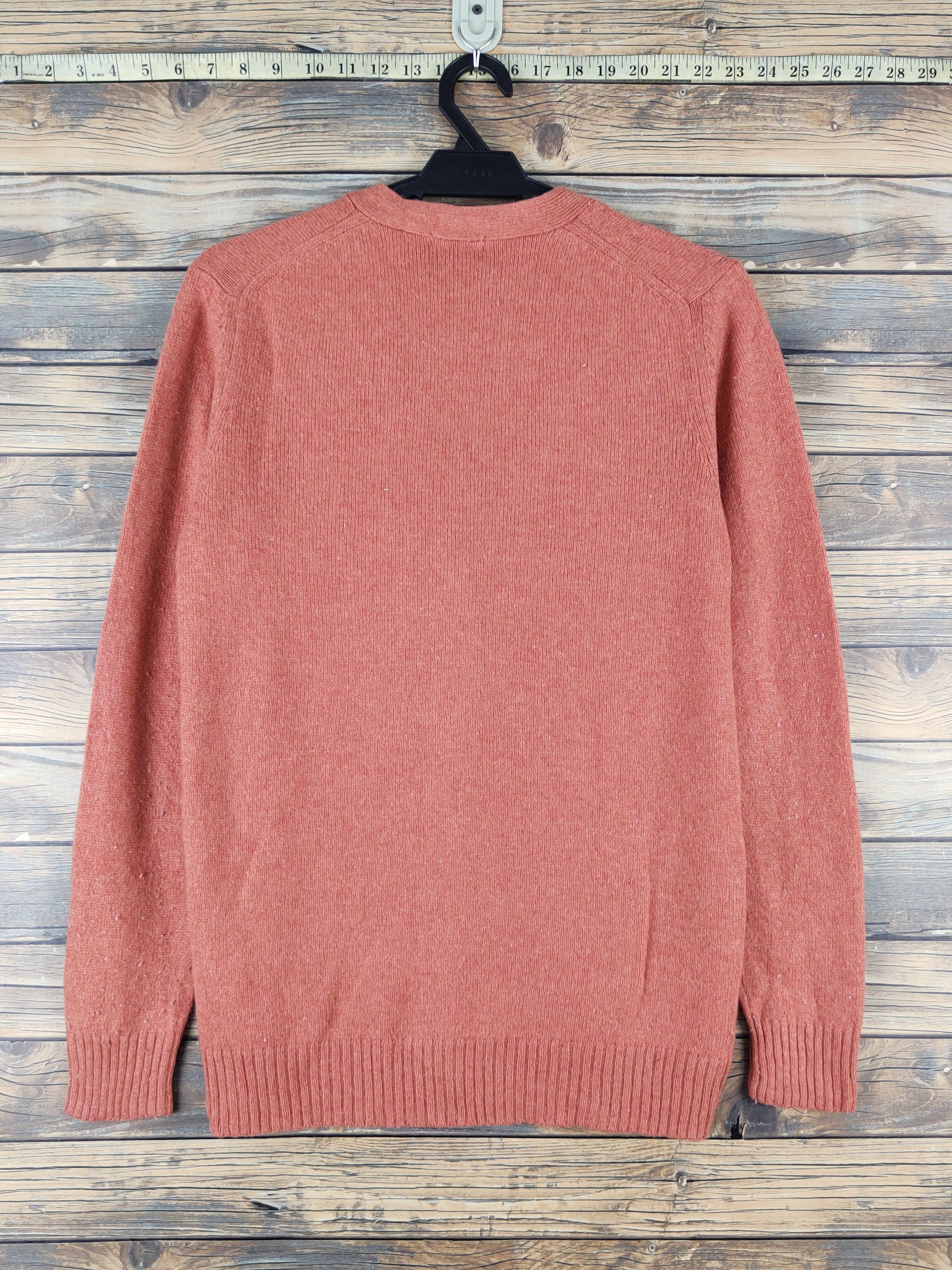 Homespun Knitwear × Japanese Brand Uniqlo japan Orange Knitwear Cardigan #W1195 Size US M / EU 48-50 / 2 - 7 Thumbnail
