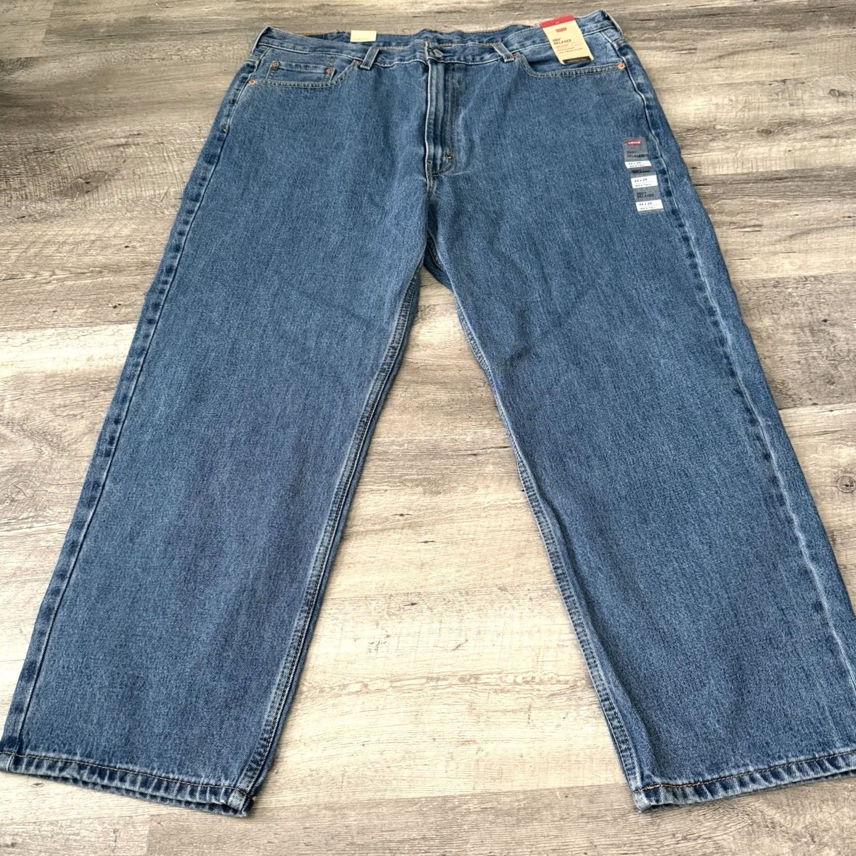 Levi's Levi's 550 Jeans Relaxed Fit Men Big Tall 44x29 Medium Blue Wash 100% Cotton NEW Size US 44 / EU 60 - 3 Thumbnail