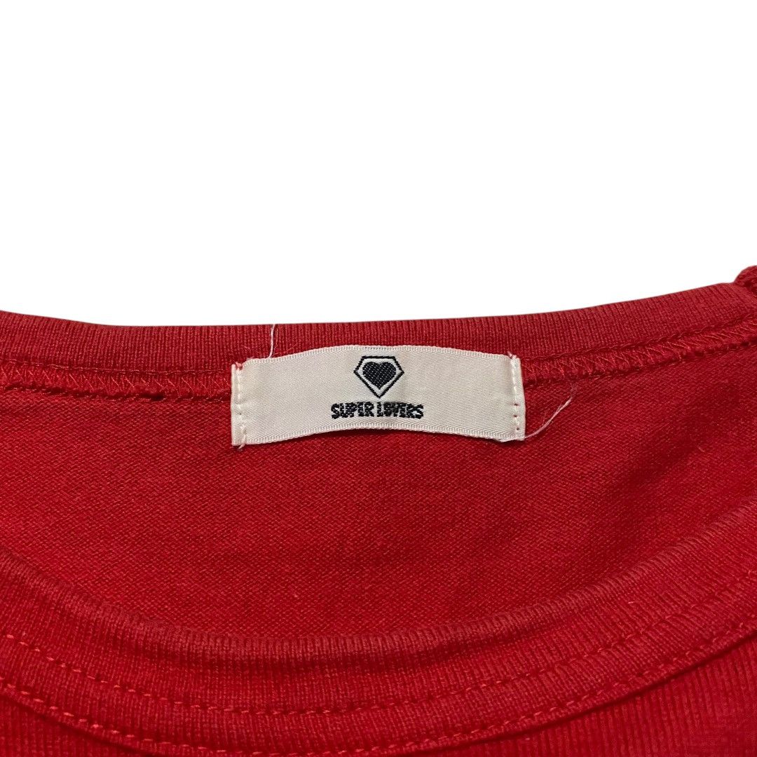 Super Lovers Superlovers japan spellout red LS tee Size M / US 6-8 / IT 42-44 - 4 Thumbnail