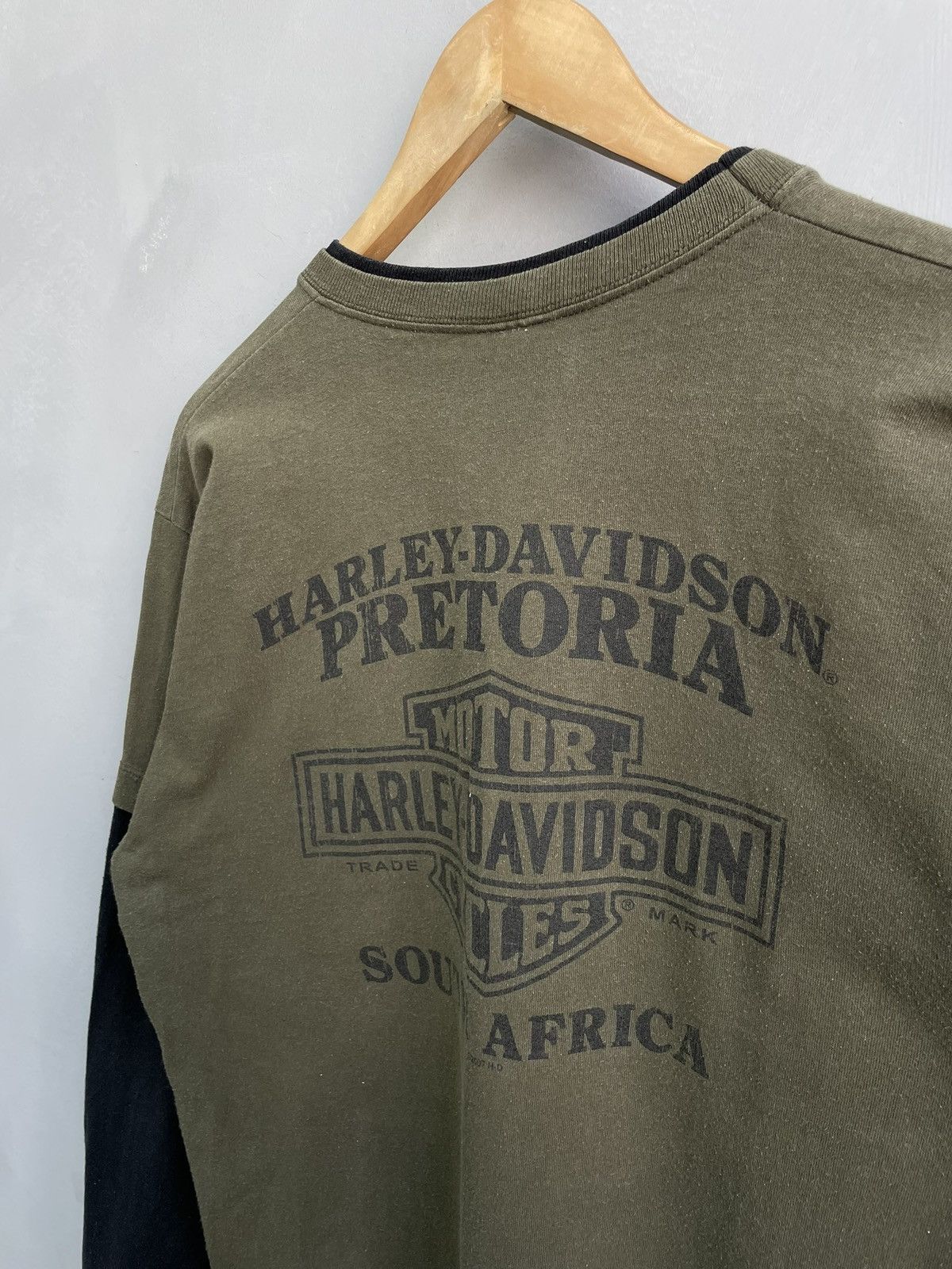 Harley Davidson Vintage washed 2000s Harley Davidson flames long sleeve Size US M / EU 48-50 / 2 - 11 Thumbnail