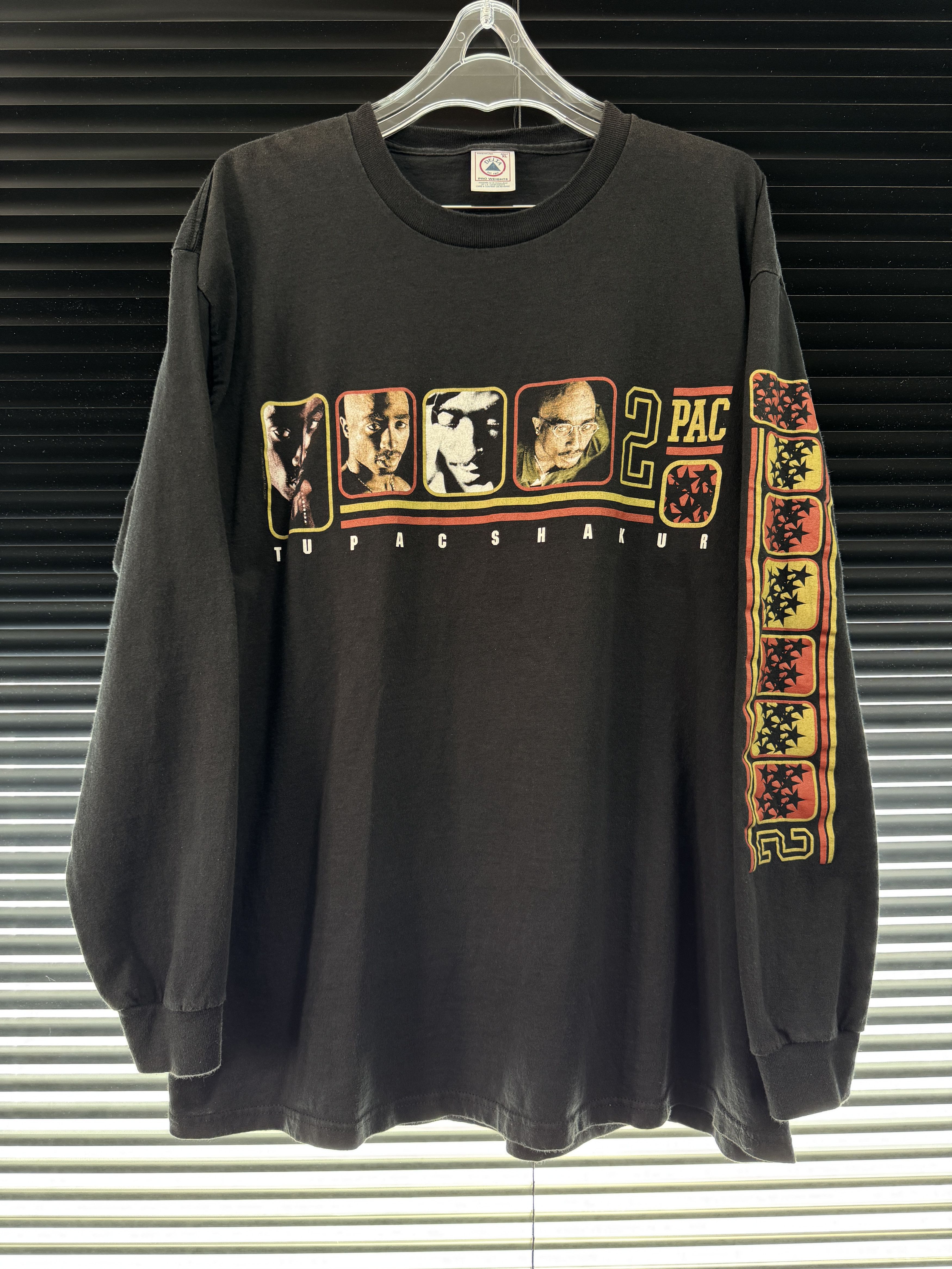 Rap Tees Vintage 90s Tupac Longsleeve Size US XL / EU 56 / 4 - 1 Thumbnail