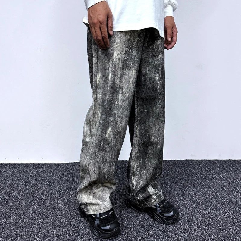 Japanese Brand × Jean High street splash ink male jeans Size US 31 - 1 Thumbnail