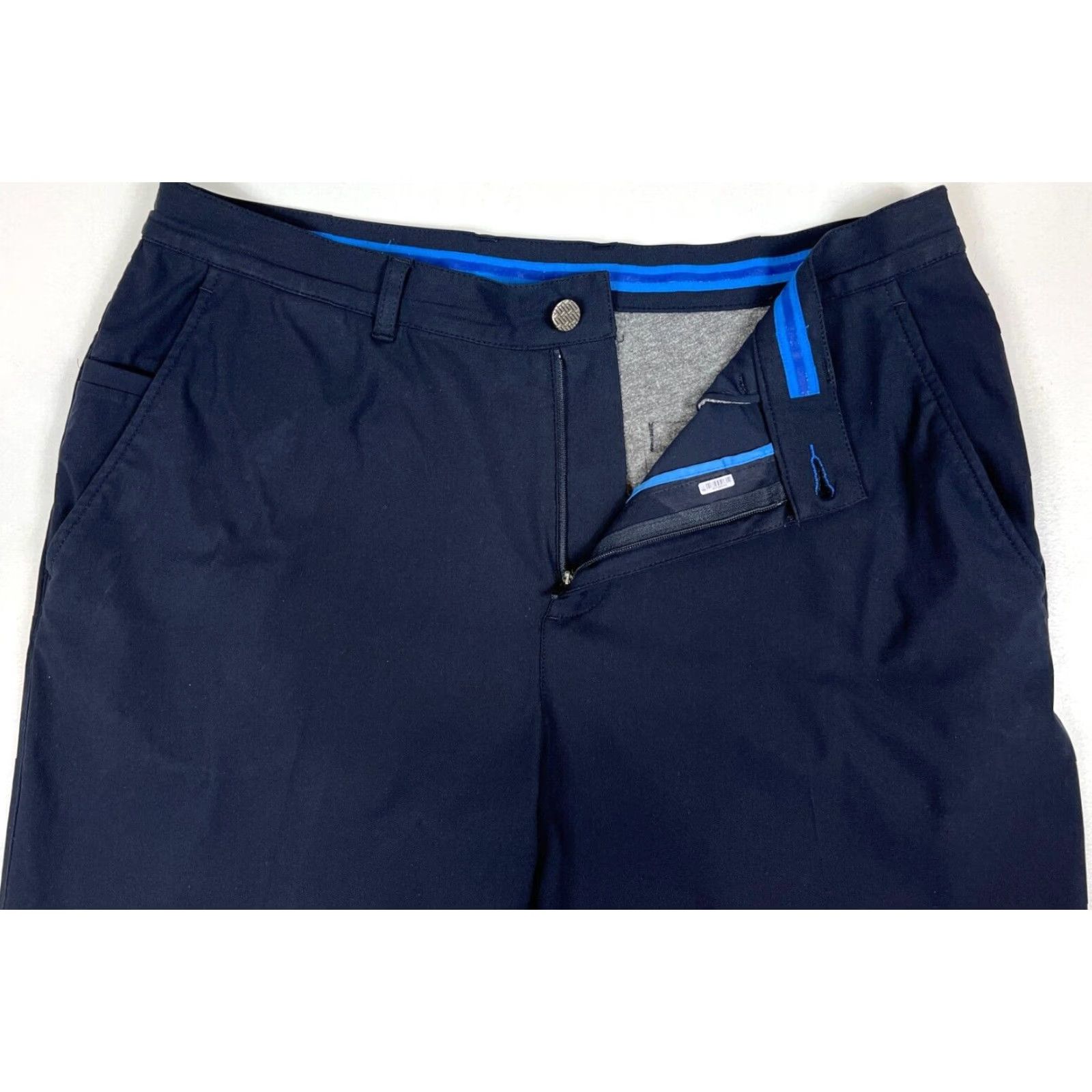 Vintage Twillory Men's Tailored Fit Performance Pants Navy Blue 36 Stretch Chino Flat Front Inseam 27.5"} Size US 36 / EU 52 - 5 Thumbnail