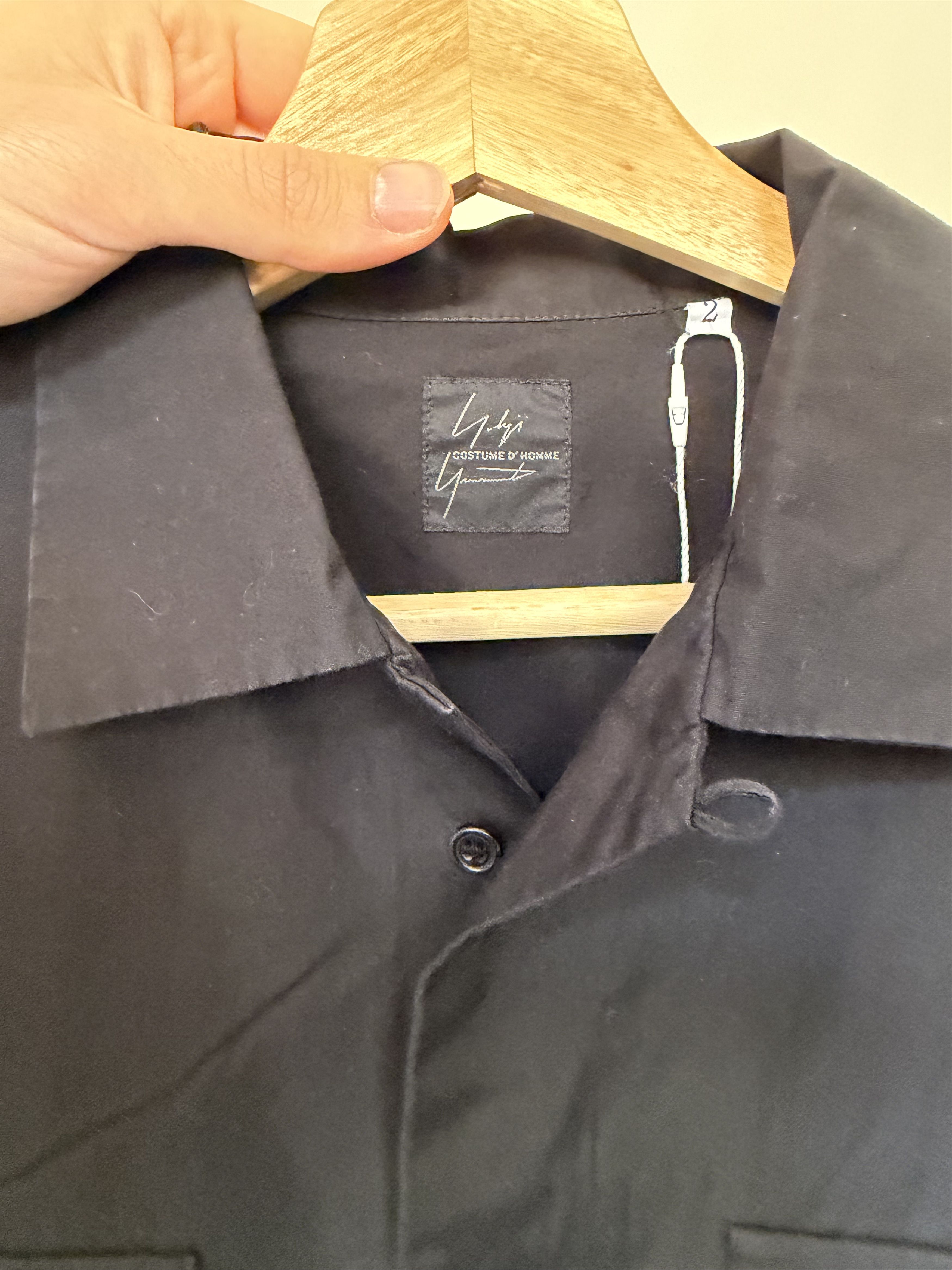 Yohji Yamamoto Yohji Yamamoto Costume D'homme Flat black shirt Size US L / EU 52-54 / 3 - 3 Thumbnail