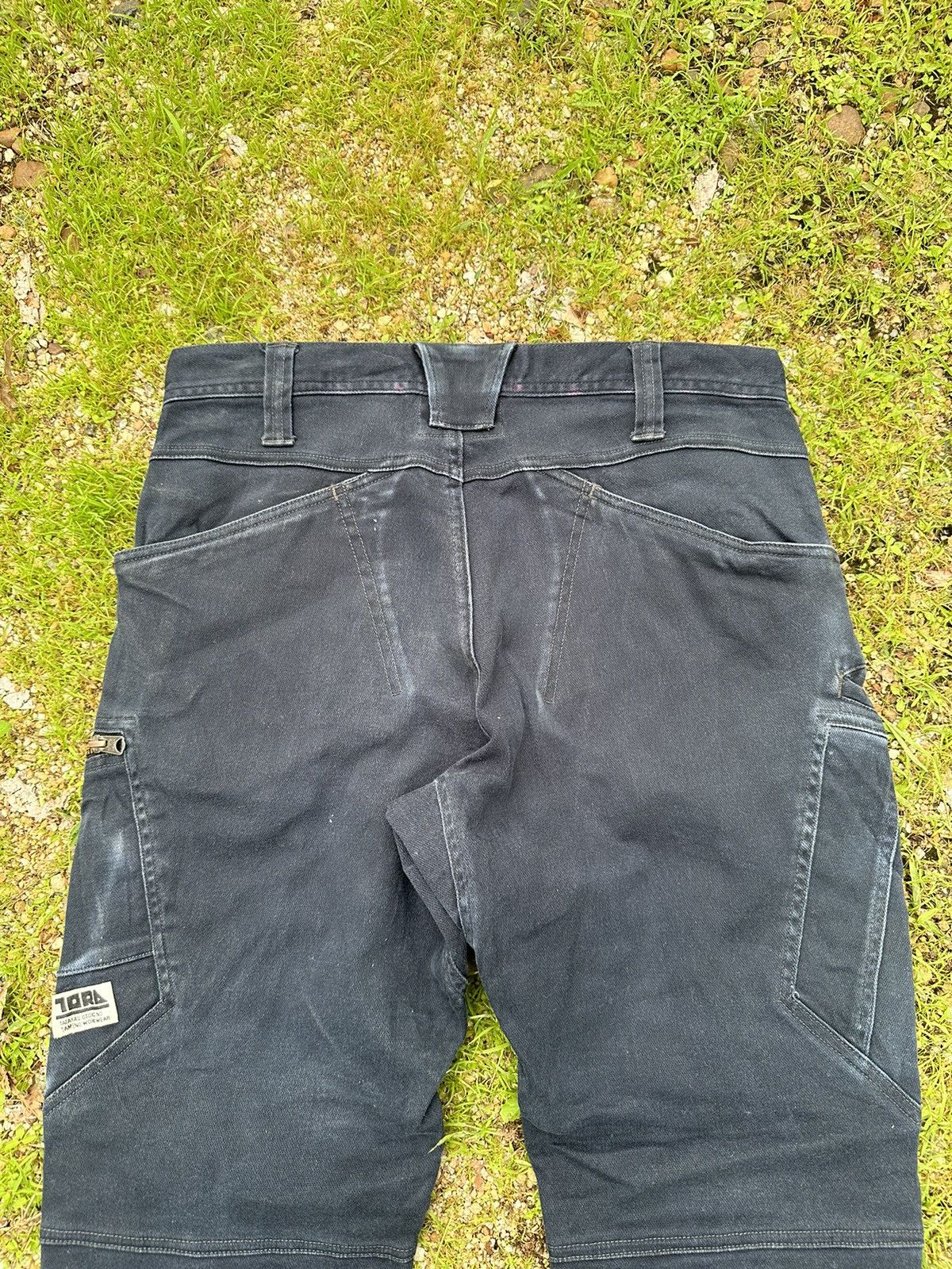 Beauty Beast VINTAGE DOUBLE KNEE TORAICHI JAPAN FADED BIKERS PANTS Size US 32 / EU 48 - 13 Thumbnail