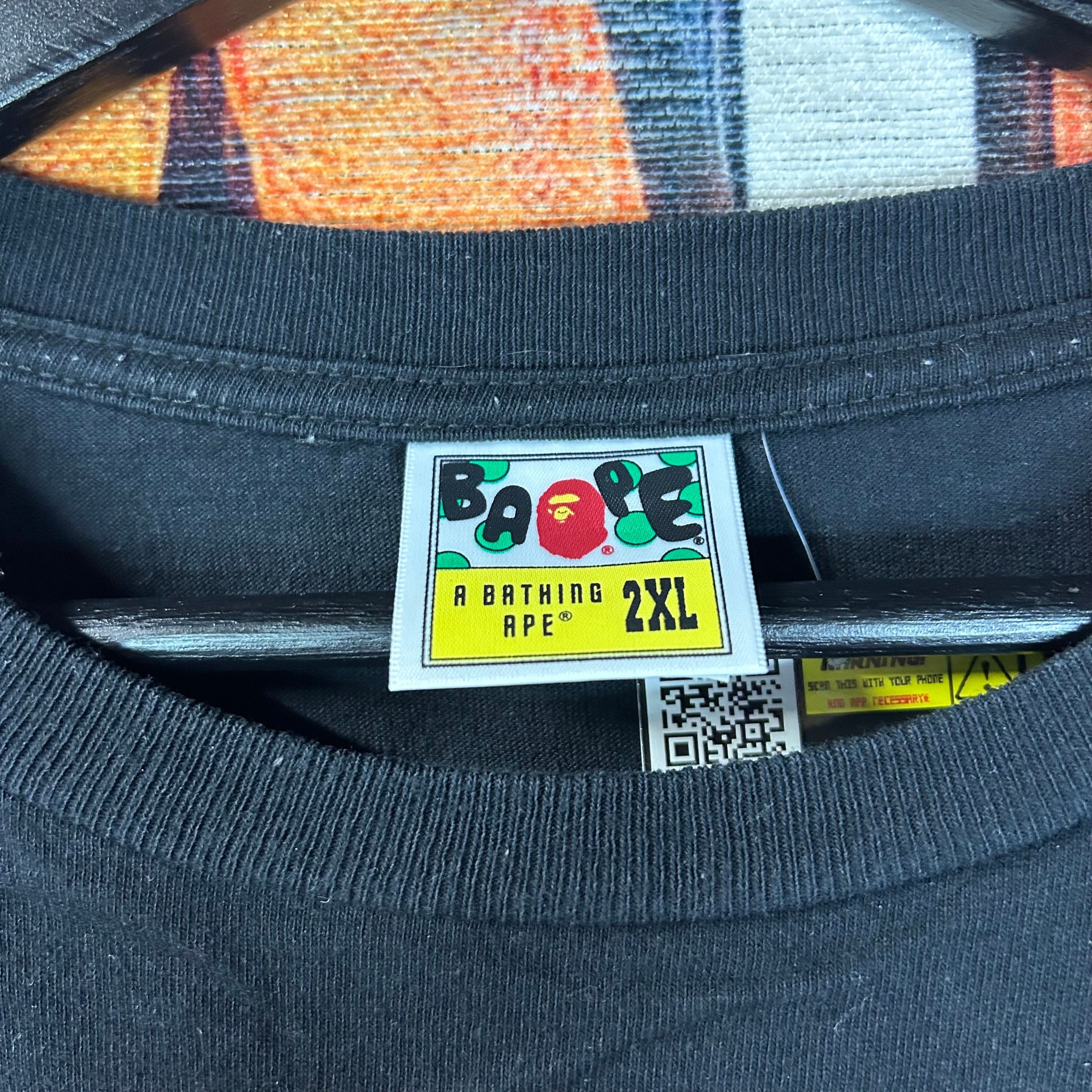 Bape Bape Check Bleached Ape Head Tee Size 2XL Size US XXL / EU 58 / 5 - 3 Thumbnail