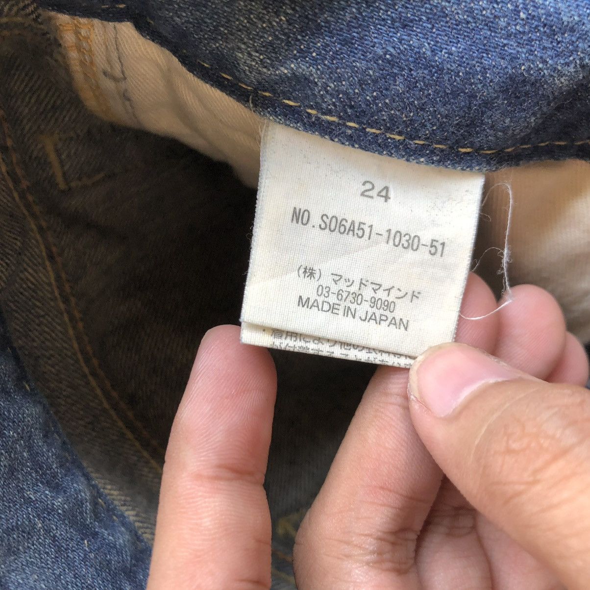 Japanese Brand 🇯🇵 2000s SLY Japan Ripped Bootcut Denim Jeans Pants Blue Wash Size US 26 / EU 42 - 14 Thumbnail
