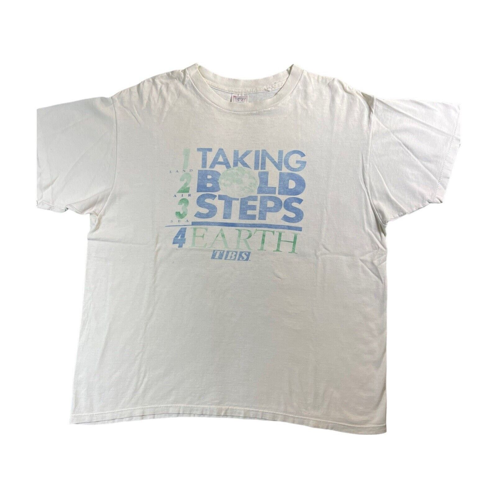 Vintage Vintage 90s Pro Earth Anti Pollution Faded Large Shirt USA Size US L / EU 52-54 / 3 - 2 Thumbnail