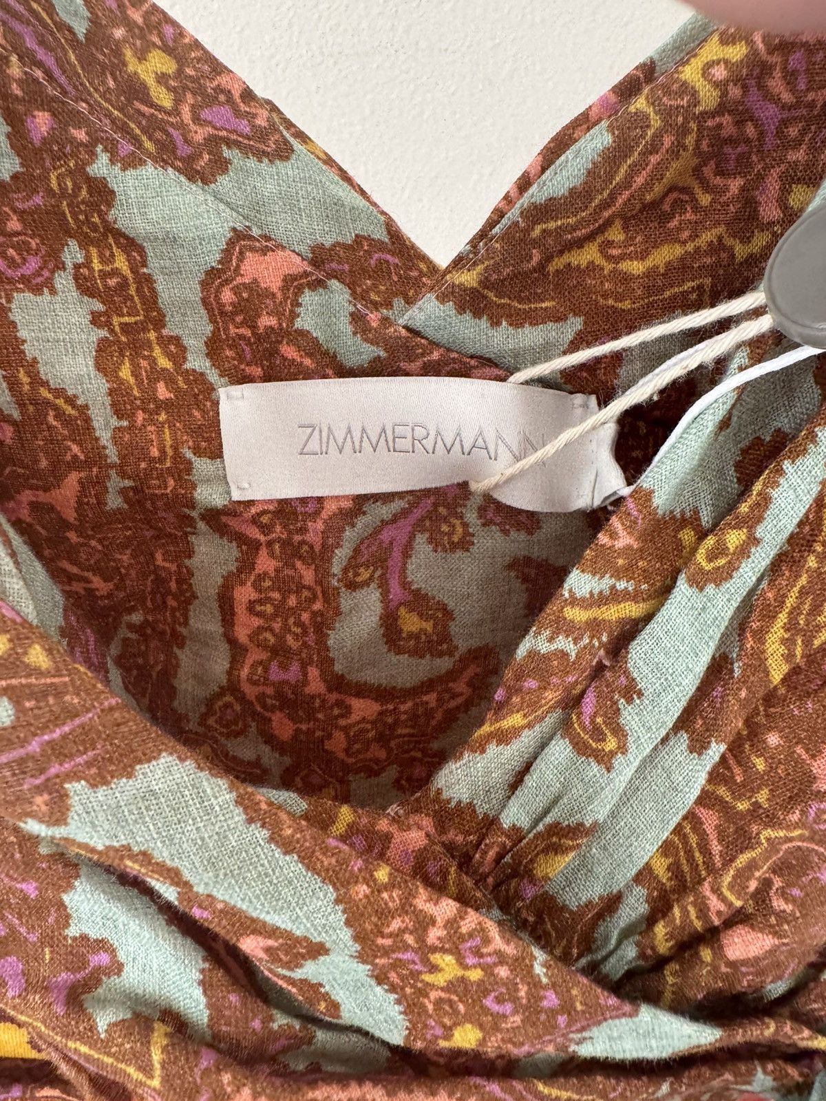 Zimmermann Zimmermann Tiggy Bow Midi Dress Size L / US 10 / IT 46 - 4 Thumbnail