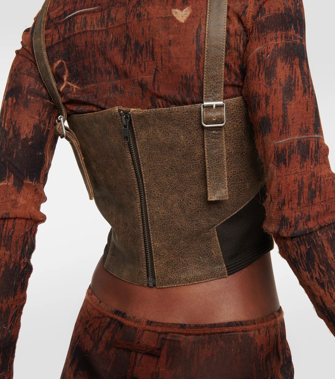 Jean Paul Gaultier Jean Paul Gaultier x KNWLS cutout leather bustier Size XS / US 0-2 / IT 36-38 - 11 Thumbnail