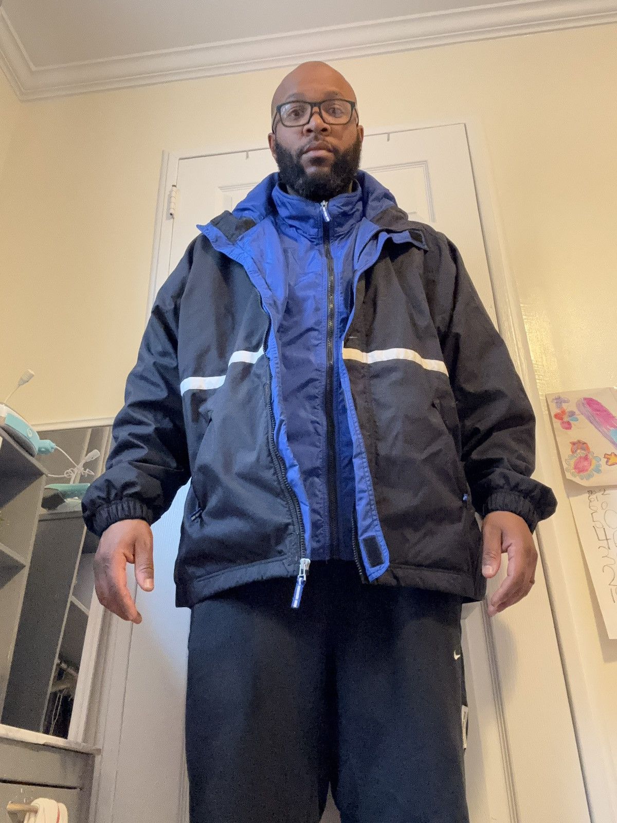 Nike × Vintage Vintage Nike logo windbreaker coat jacket Size US XXL / EU 58 / 5 - 3 Thumbnail