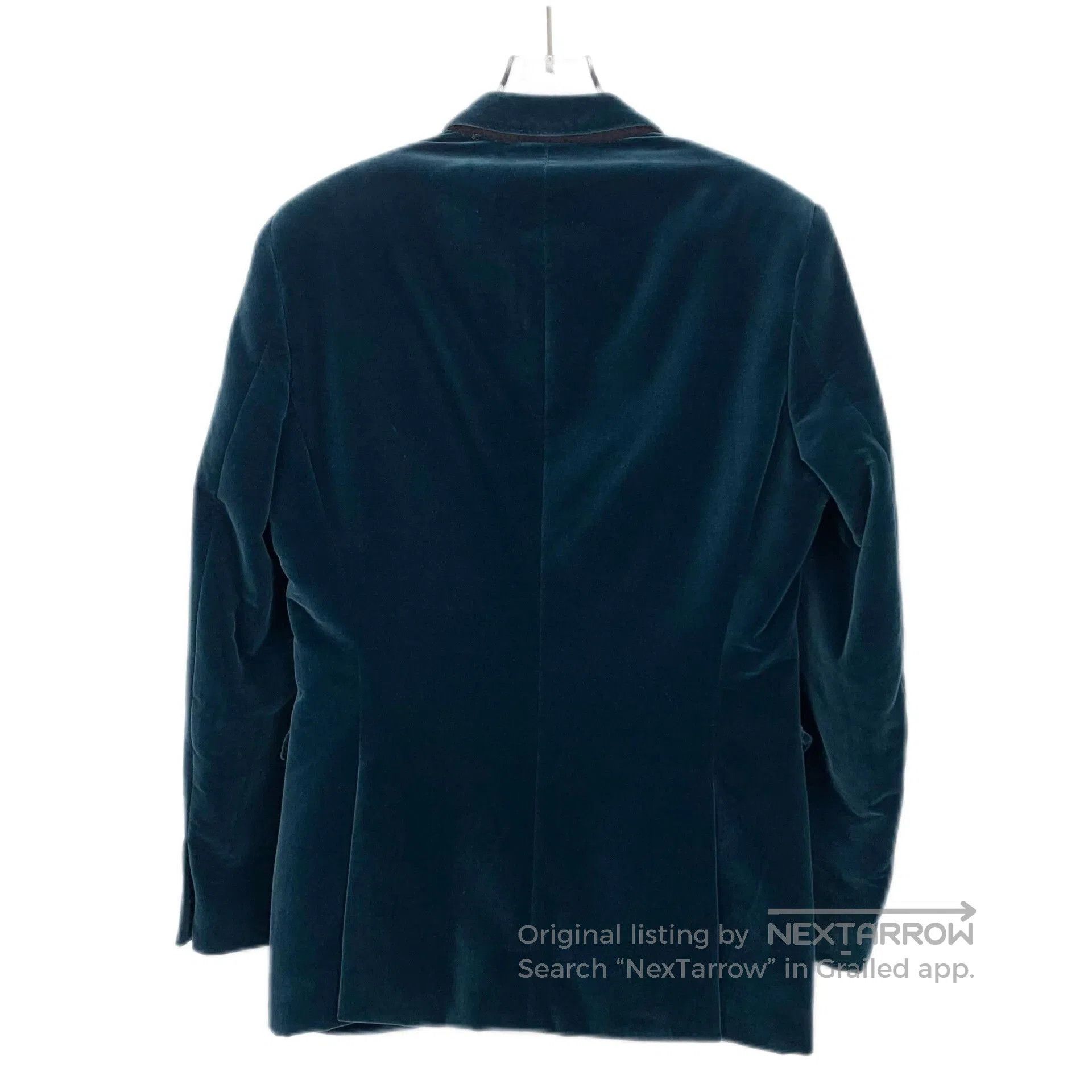 Burberry Prorsum Burberry Prorsum Blue Cotton Suede Lapel Blazer. Size US M / EU 48-50 / 2 - 2 Thumbnail