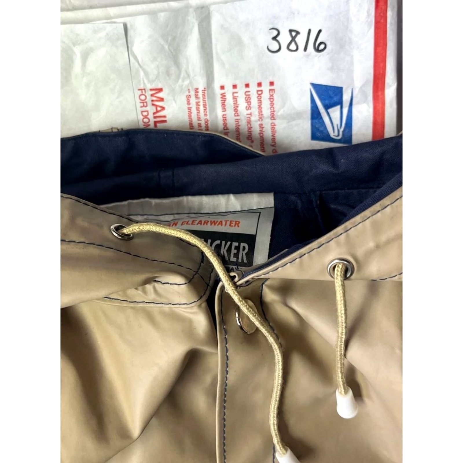 Weatherproof VINTAGE American Clearwater Jacket Parka Waterproof Stadium Jacket Beige L Mens USA Weatherproof Vinyl USA Theme Mens L Size US L / EU 52-54 / 3 - 8 Thumbnail